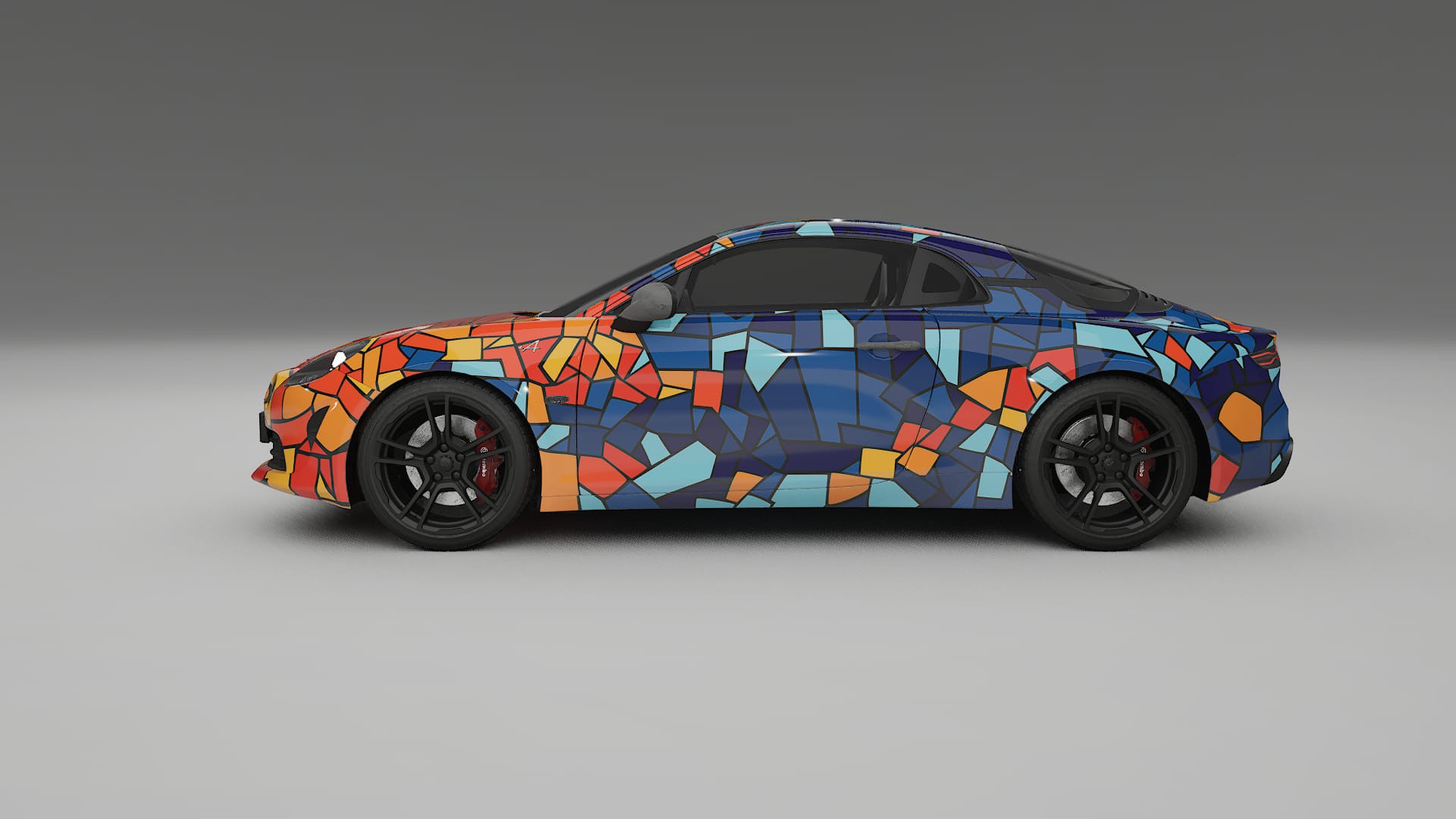 Renault Alpine A110 BARCELONA – Ontworpen Wrap PPF Kit van Printbaar Polyurethaanfolie