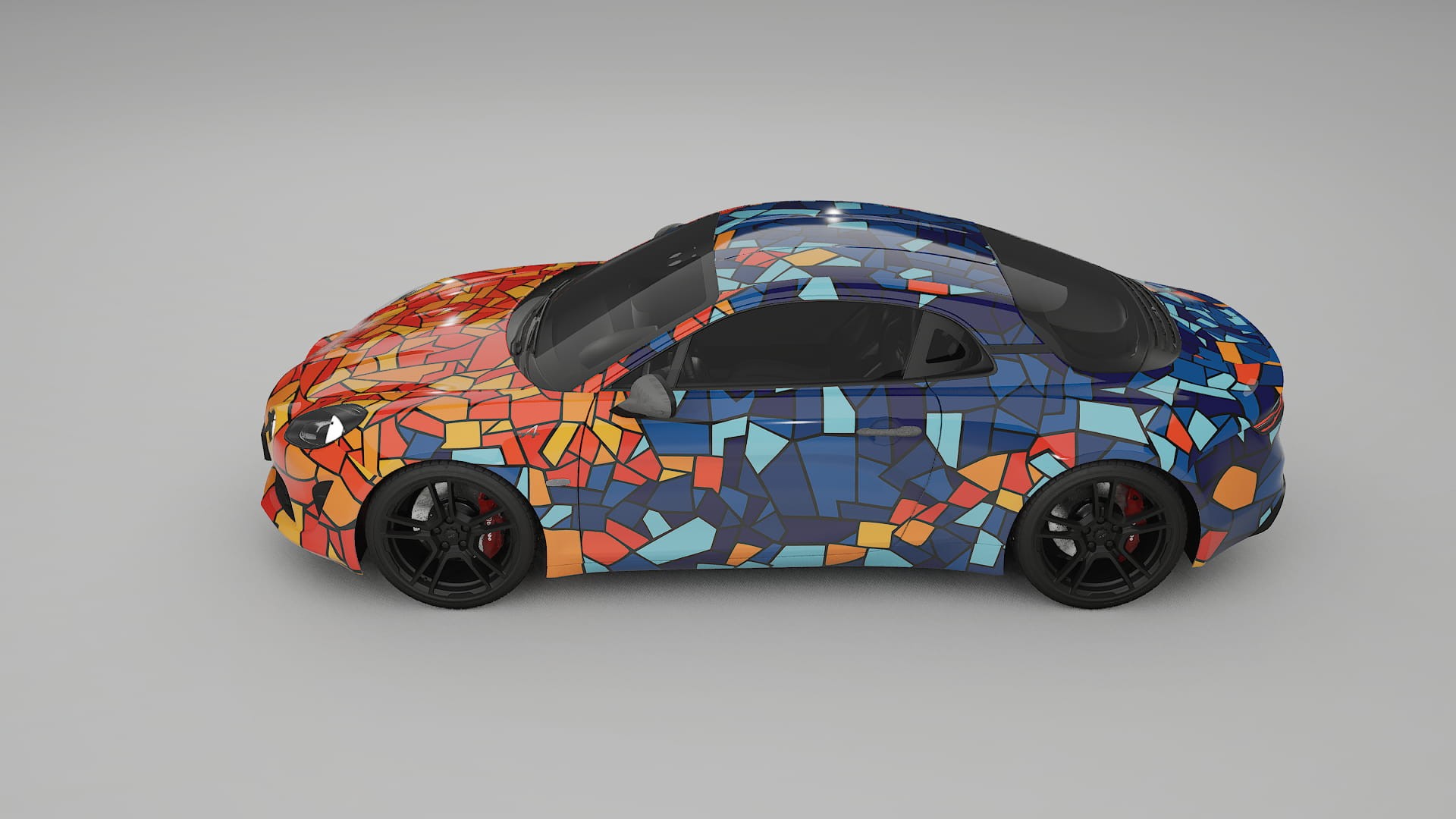 Renault Alpine A110 BARCELONA – Ontworpen Wrap PPF Kit van Printbaar Polyurethaanfolie