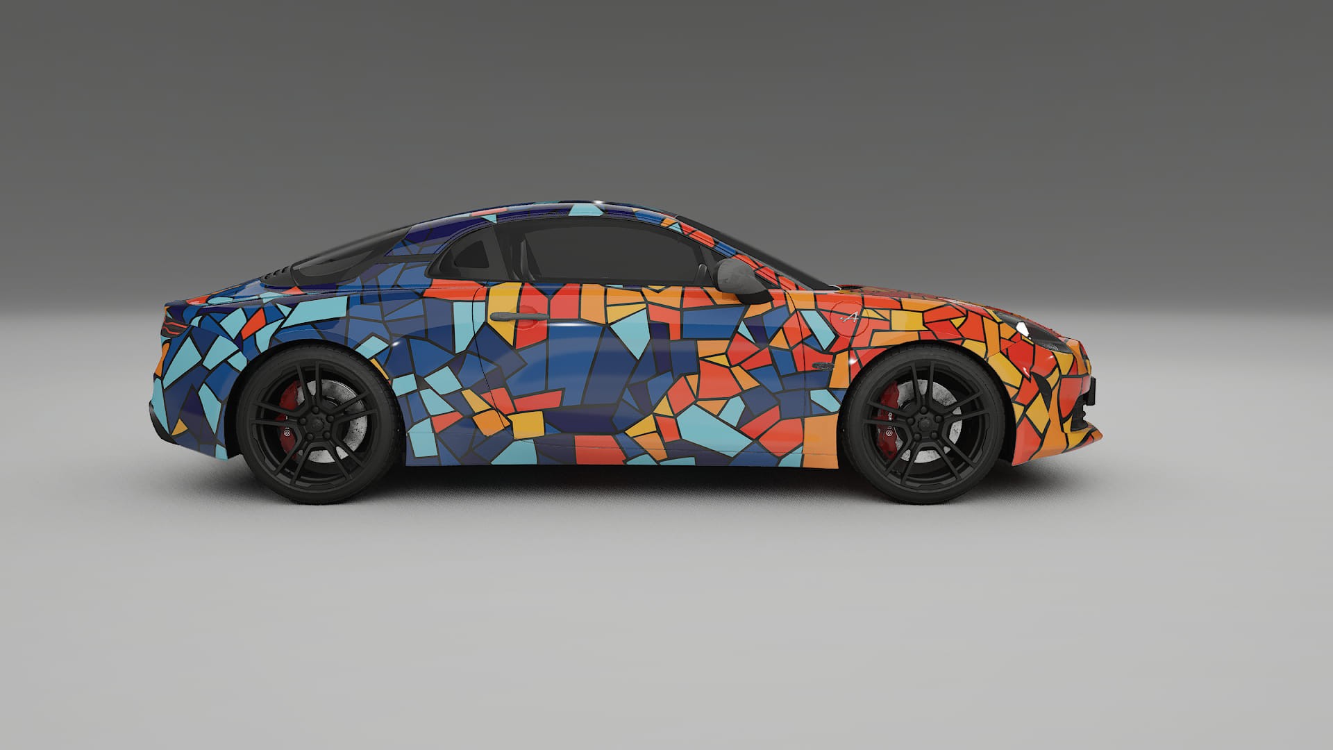 Renault Alpine A110 BARCELONA – Ontworpen Wrap PPF Kit van Printbaar Polyurethaanfolie