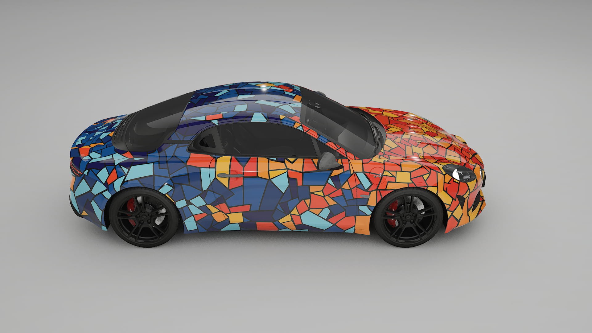 Renault Alpine A110 BARCELONA – Ontworpen Wrap PPF Kit van Printbaar Polyurethaanfolie