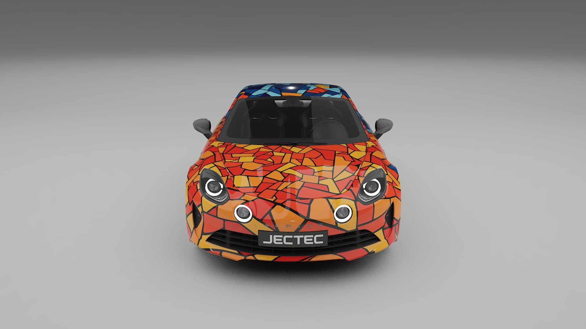 Renault Alpine A110 BARCELONA – Ontworpen Wrap PPF Kit van Printbaar Polyurethaanfolie