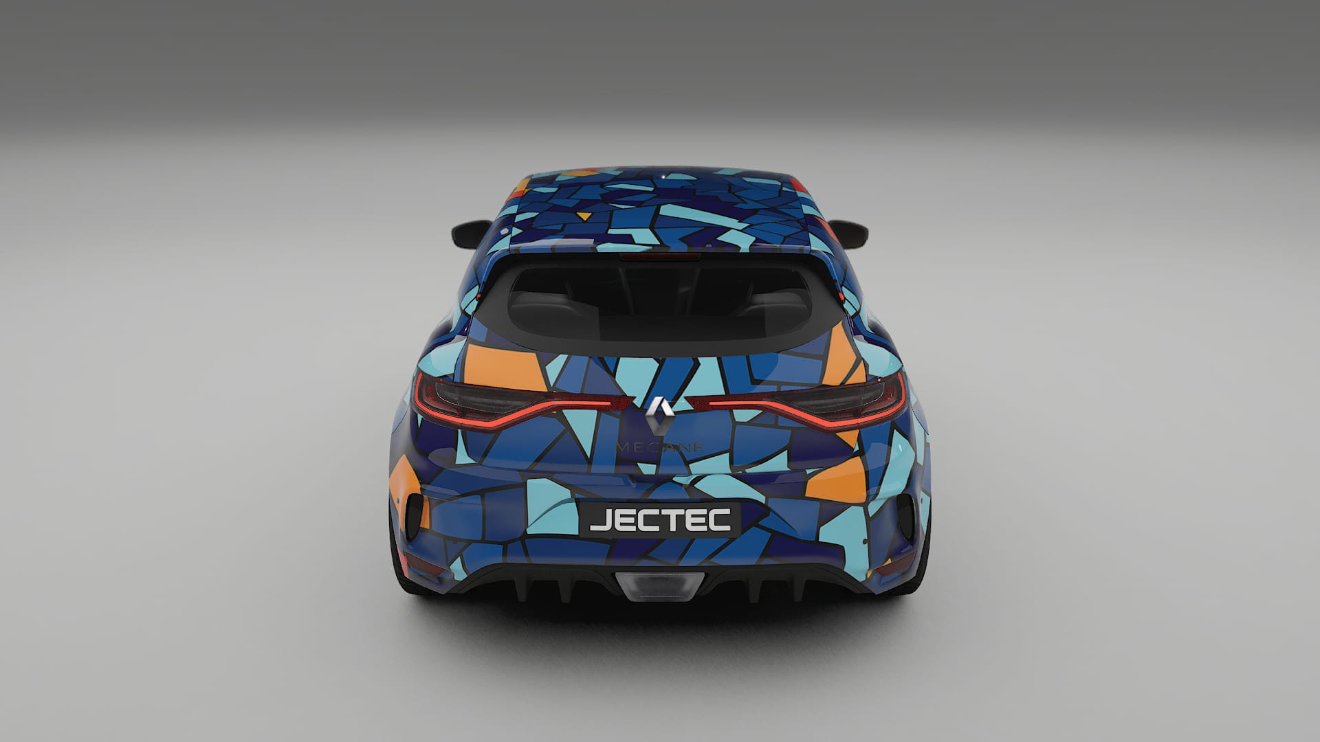 Renault Megane RS IV BARCELONA – Ontworpen Wrap PPF Kit van Printbaar Polyurethaanfolie