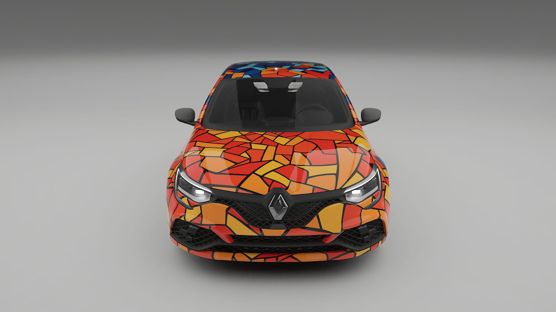 Renault Megane RS IV BARCELONA – Ontworpen Wrap PPF Kit van Printbaar Polyurethaanfolie