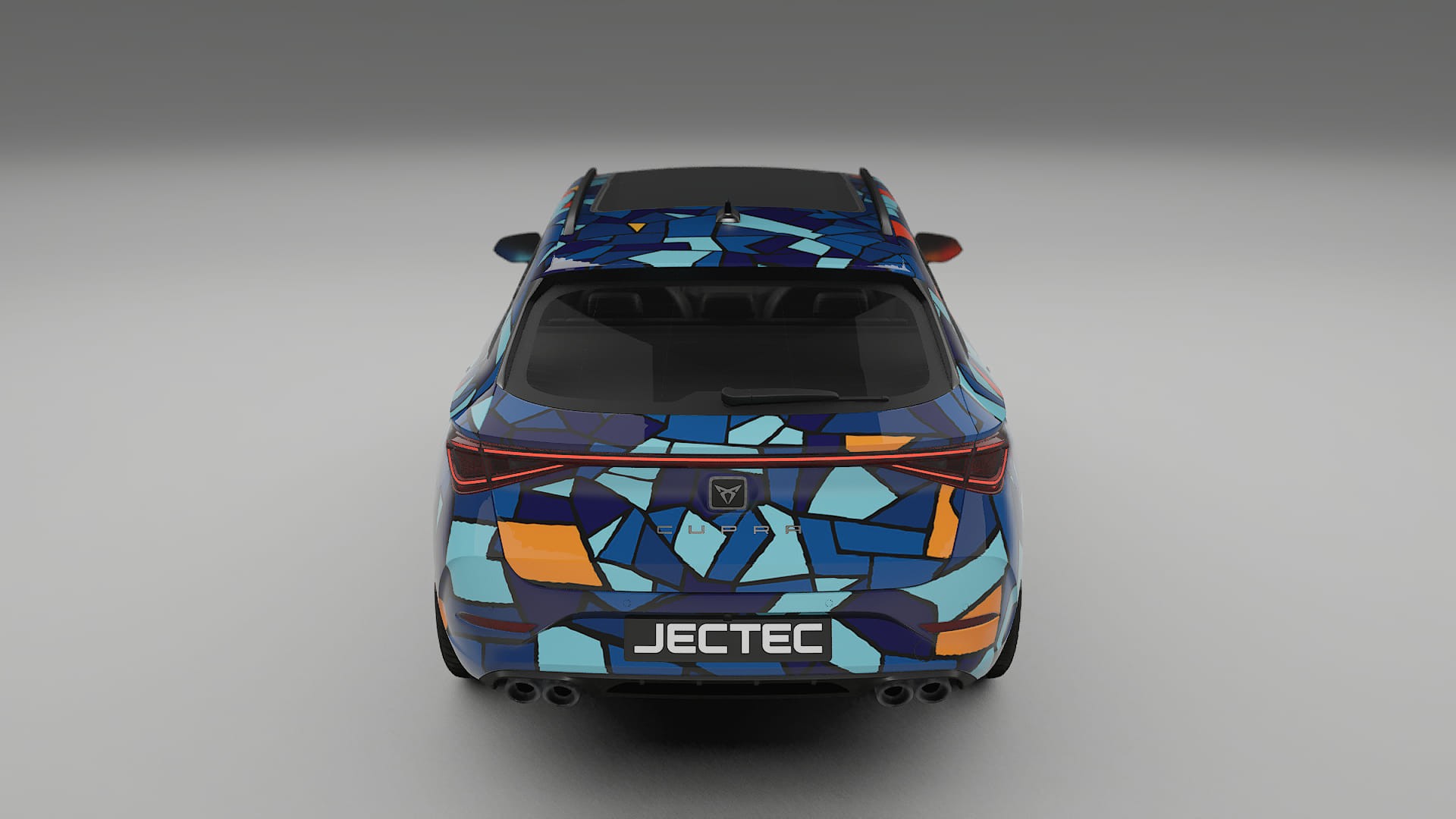 Seat Leon Cupra KL BARCELONA – Ontworpen Wrap PPF Kit van Printbaar Polyurethaanfolie