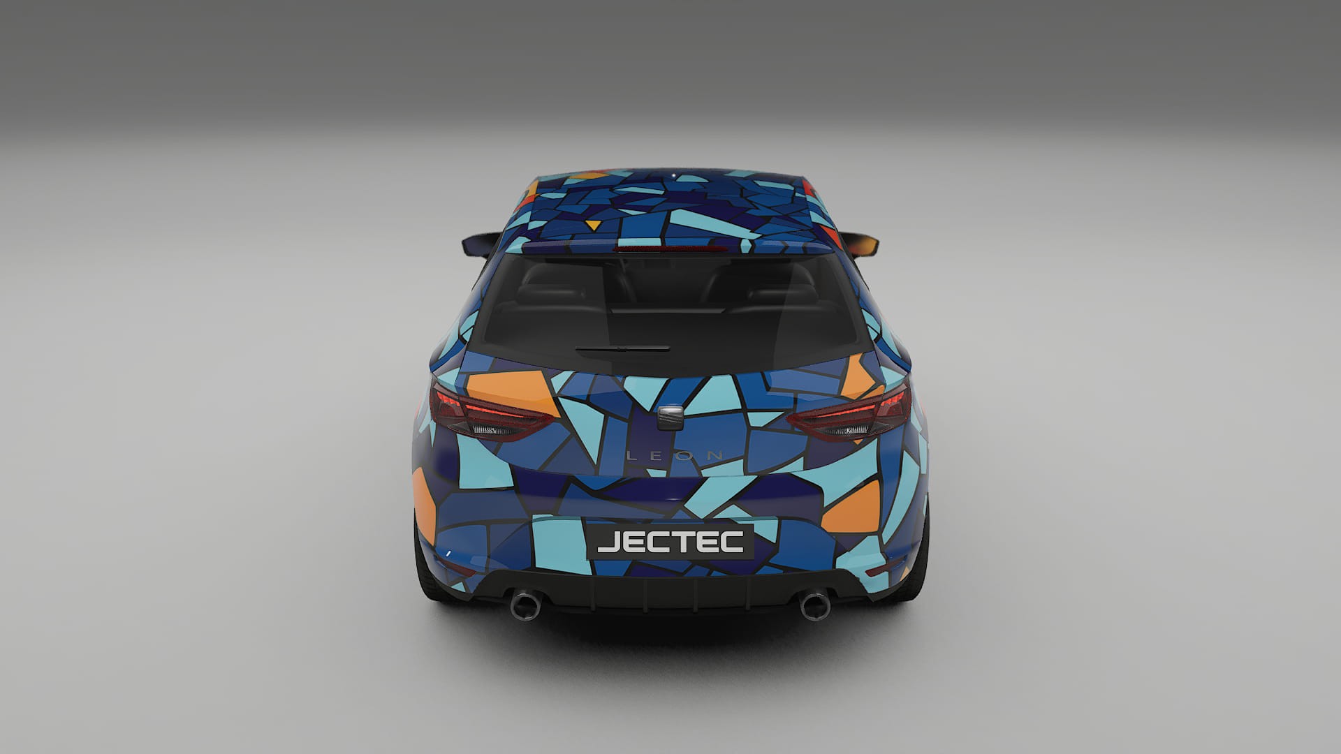 Seat Leon FR 5F BARCELONA – Ontworpen Wrap PPF Kit van Printbaar Polyurethaanfolie
