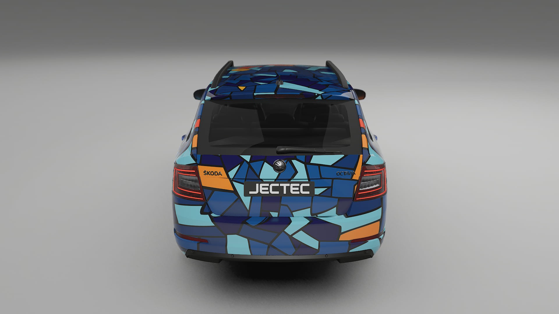 Škoda Octavia combi 5E BARCELONA – Ontworpen Wrap PPF Kit van Printbaar Polyurethaanfolie