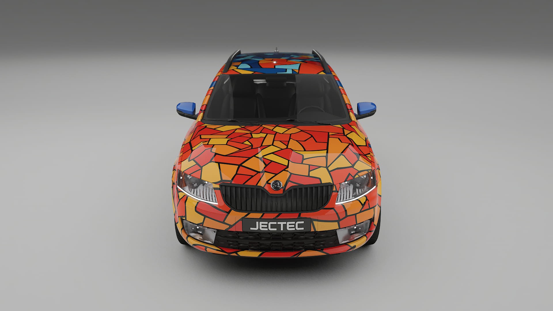 Škoda Octavia combi 5E BARCELONA – Ontworpen Wrap PPF Kit van Printbaar Polyurethaanfolie