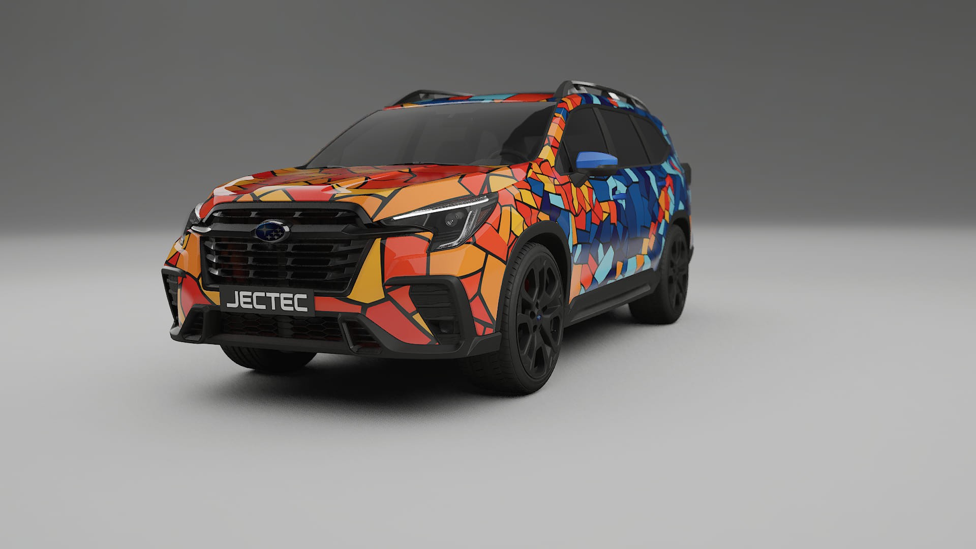 Subaru Ascent BT facelift LCI BARCELONA – Ontworpen Wrap PPF Kit van Printbaar Polyurethaanfolie