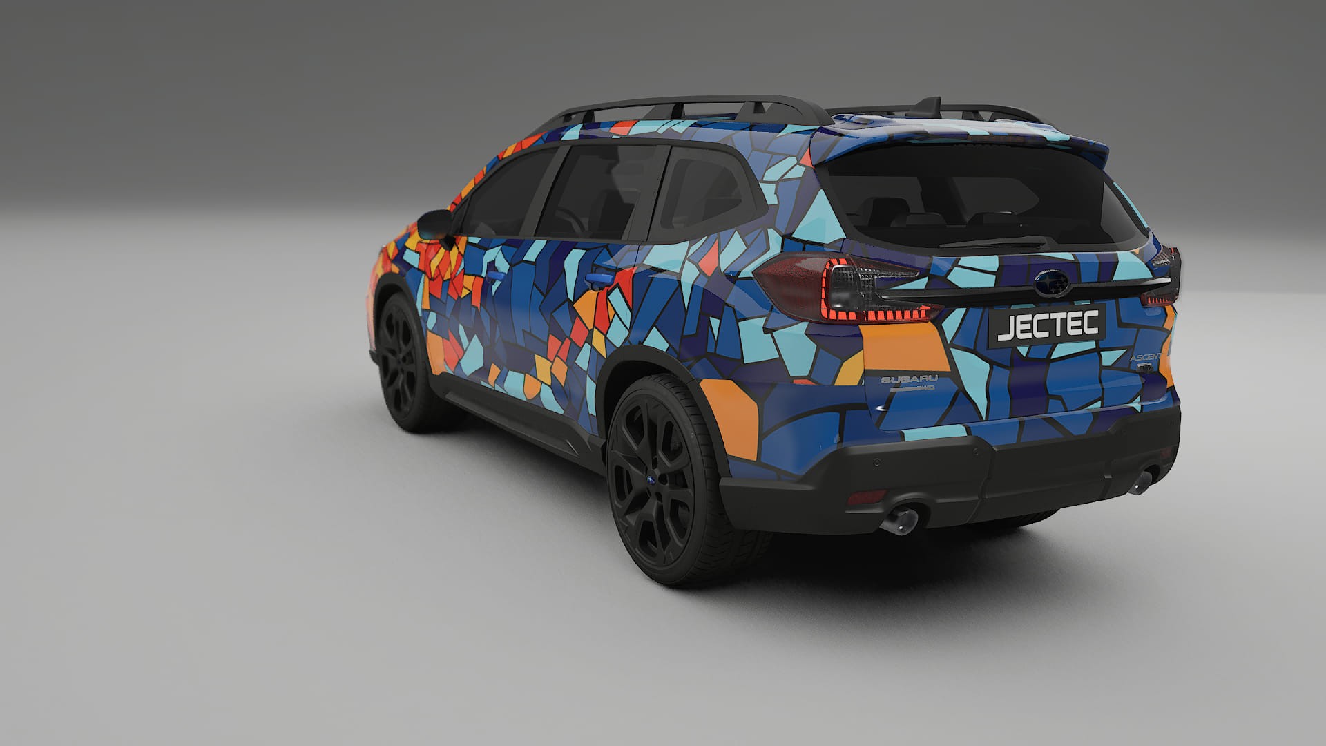 Subaru Ascent BT facelift LCI BARCELONA – Ontworpen Wrap PPF Kit van Printbaar Polyurethaanfolie