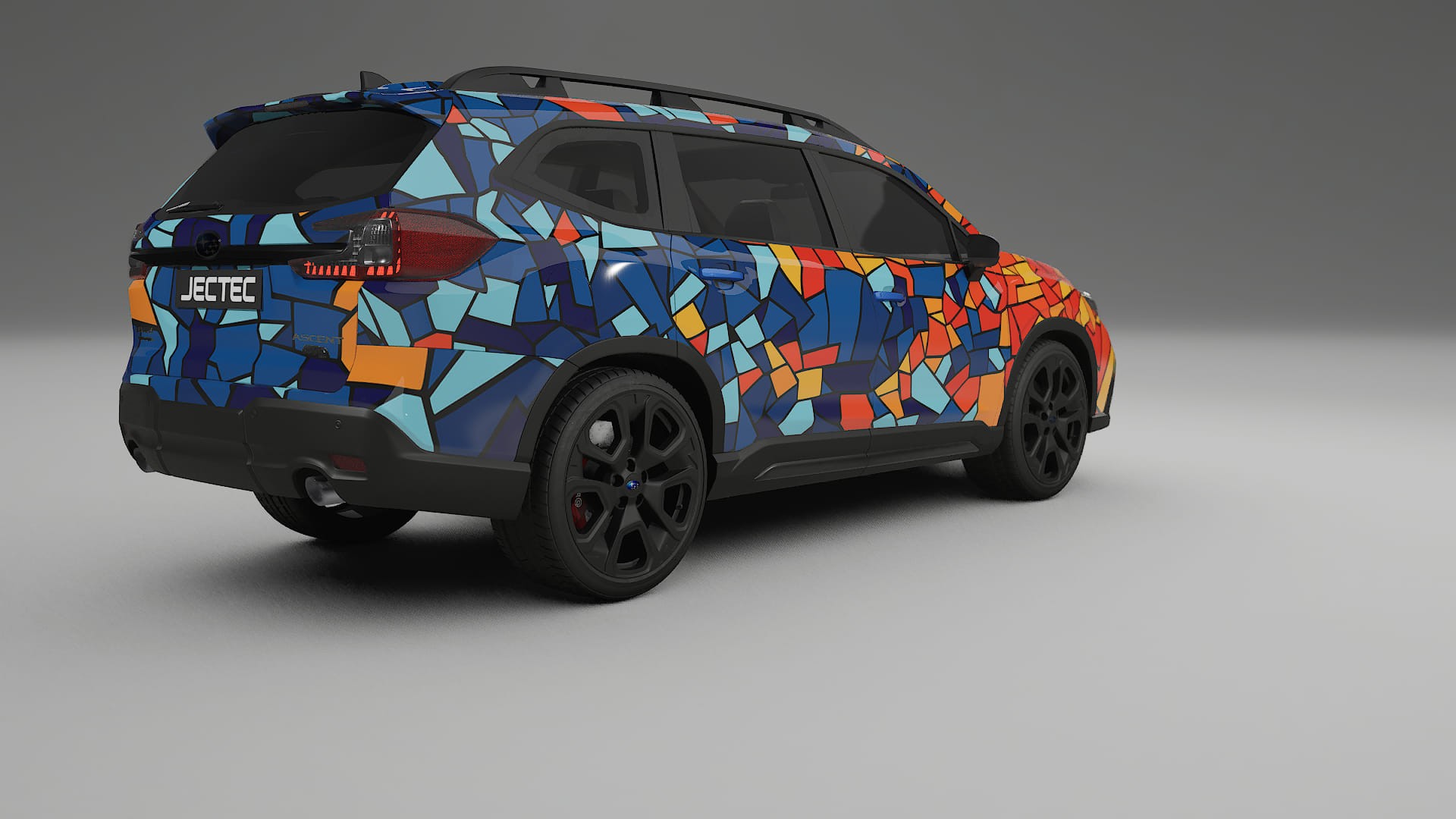 Subaru Ascent BT facelift LCI BARCELONA – Ontworpen Wrap PPF Kit van Printbaar Polyurethaanfolie