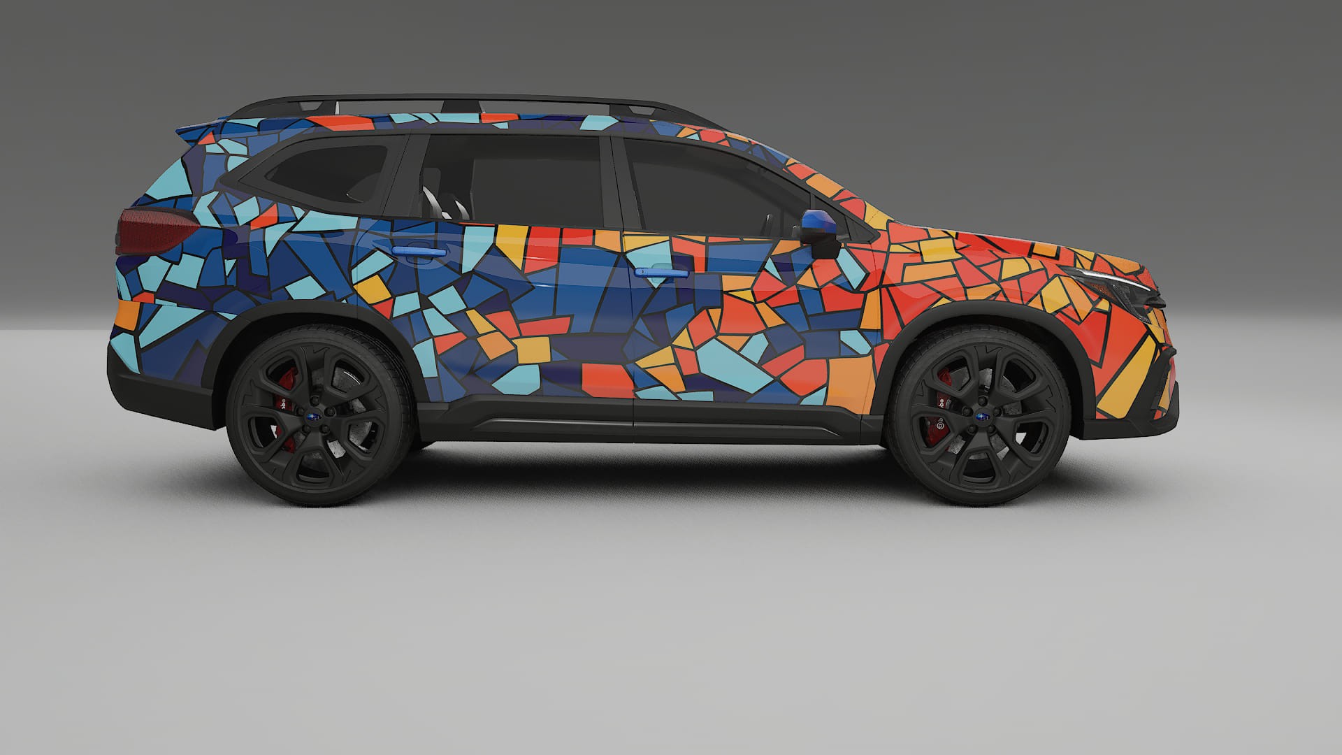 Subaru Ascent BT facelift LCI BARCELONA – Ontworpen Wrap PPF Kit van Printbaar Polyurethaanfolie