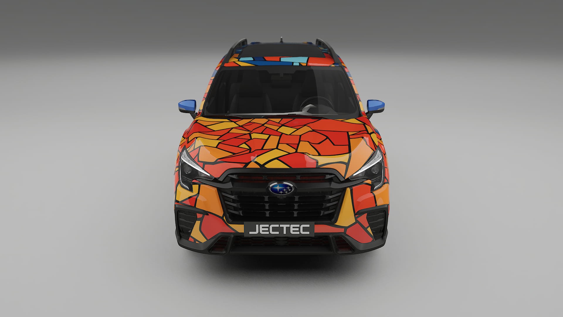 Subaru Ascent BT facelift LCI BARCELONA – Ontworpen Wrap PPF Kit van Printbaar Polyurethaanfolie