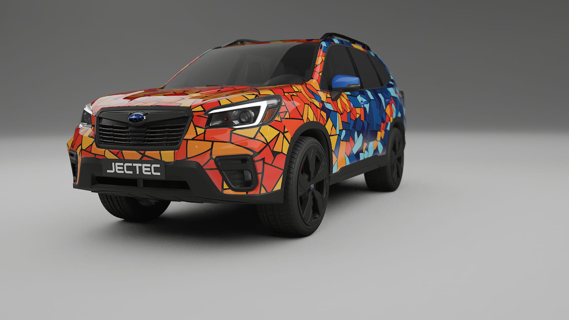 Subaru Forester V SK facelift LCI BARCELONA – Ontworpen Wrap PPF Kit van Printbaar Polyurethaanfolie