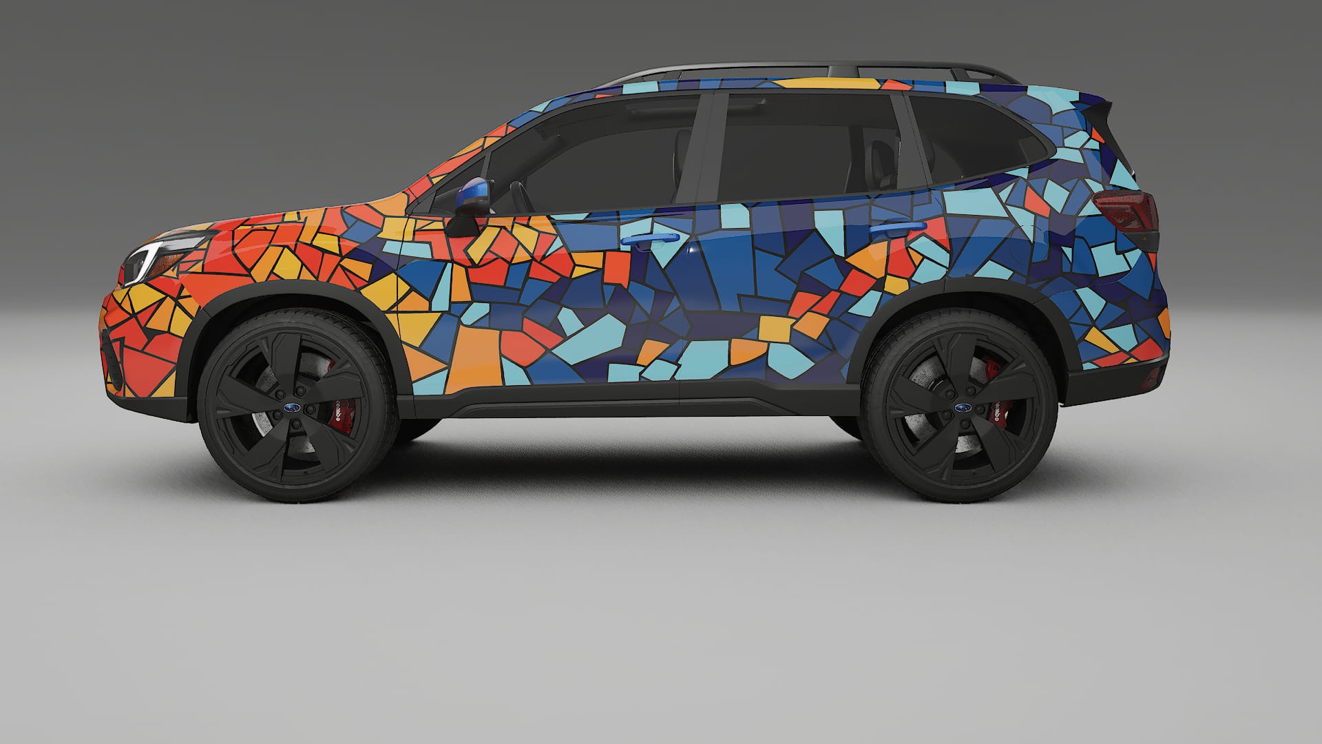 Subaru Forester V SK facelift LCI BARCELONA – Ontworpen Wrap PPF Kit van Printbaar Polyurethaanfolie