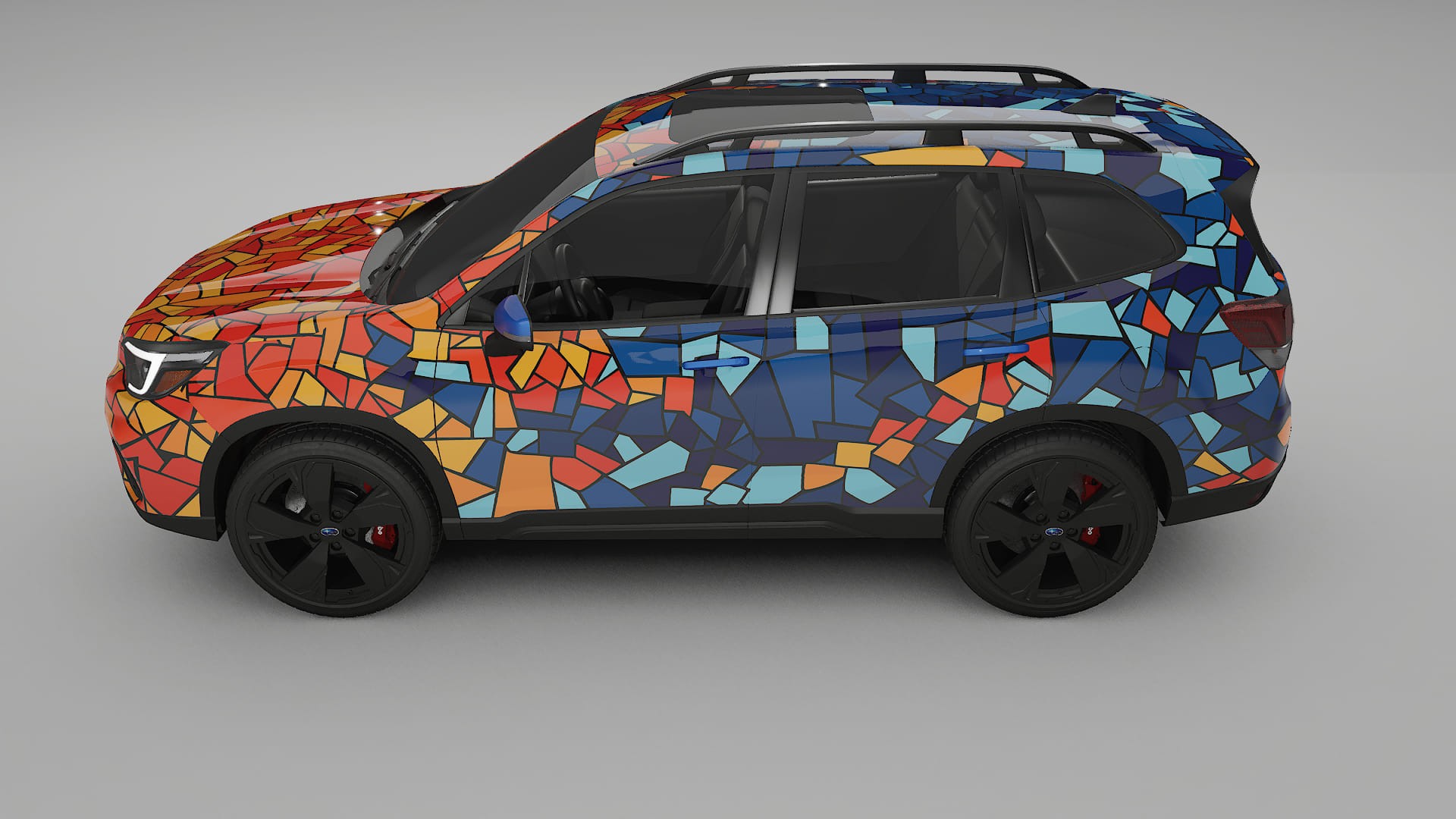 Subaru Forester V SK facelift LCI BARCELONA – Ontworpen Wrap PPF Kit van Printbaar Polyurethaanfolie