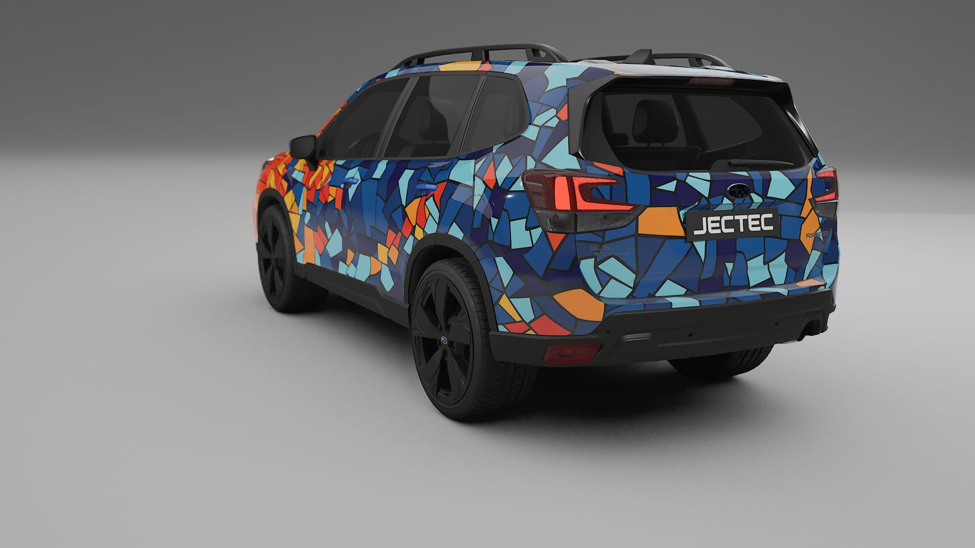 Subaru Forester V SK facelift LCI BARCELONA – Ontworpen Wrap PPF Kit van Printbaar Polyurethaanfolie