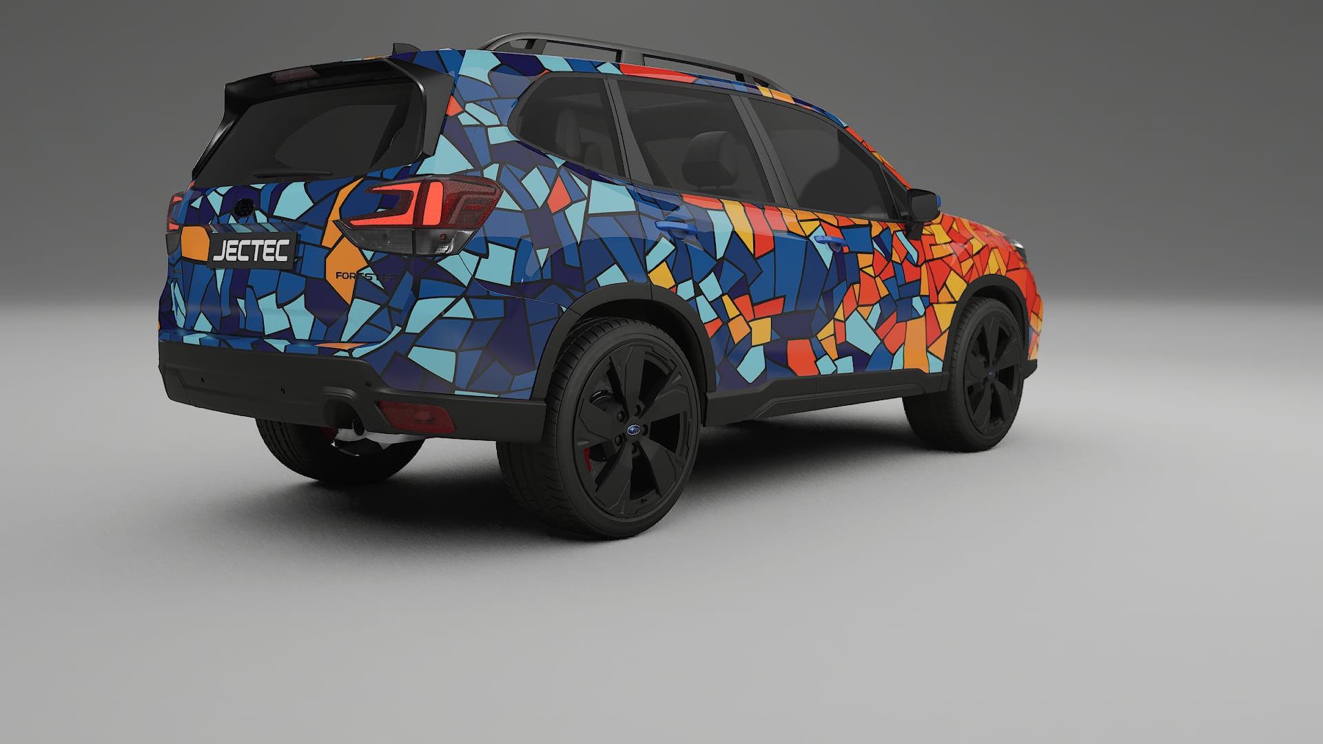 Subaru Forester V SK facelift LCI BARCELONA – Ontworpen Wrap PPF Kit van Printbaar Polyurethaanfolie