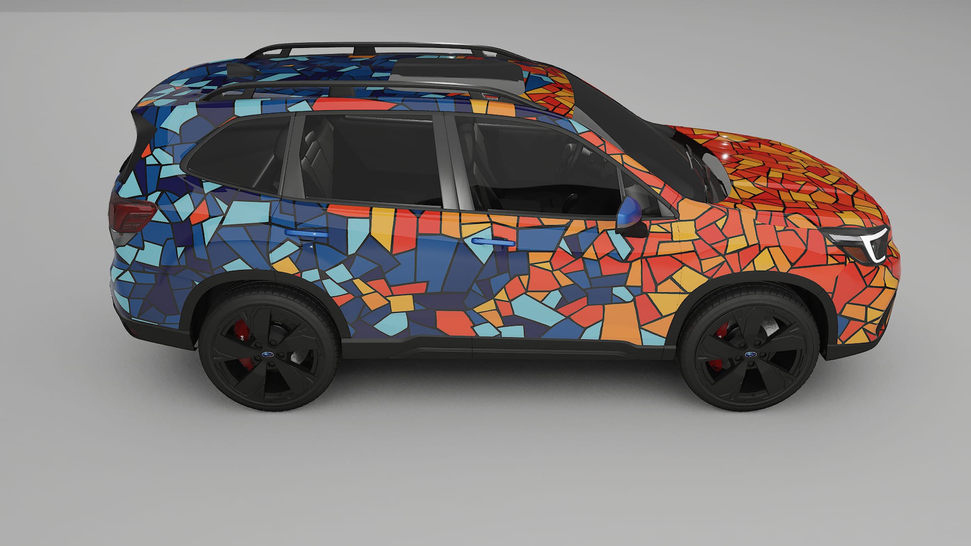 Subaru Forester V SK facelift LCI BARCELONA – Ontworpen Wrap PPF Kit van Printbaar Polyurethaanfolie