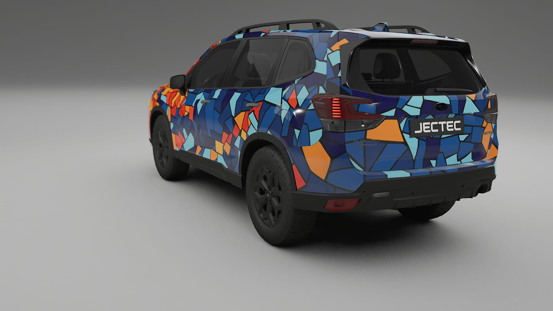 Subaru Forester V SK prefacelift pre-LCI BARCELONA – Ontworpen Wrap PPF Kit van Printbaar Polyurethaanfolie
