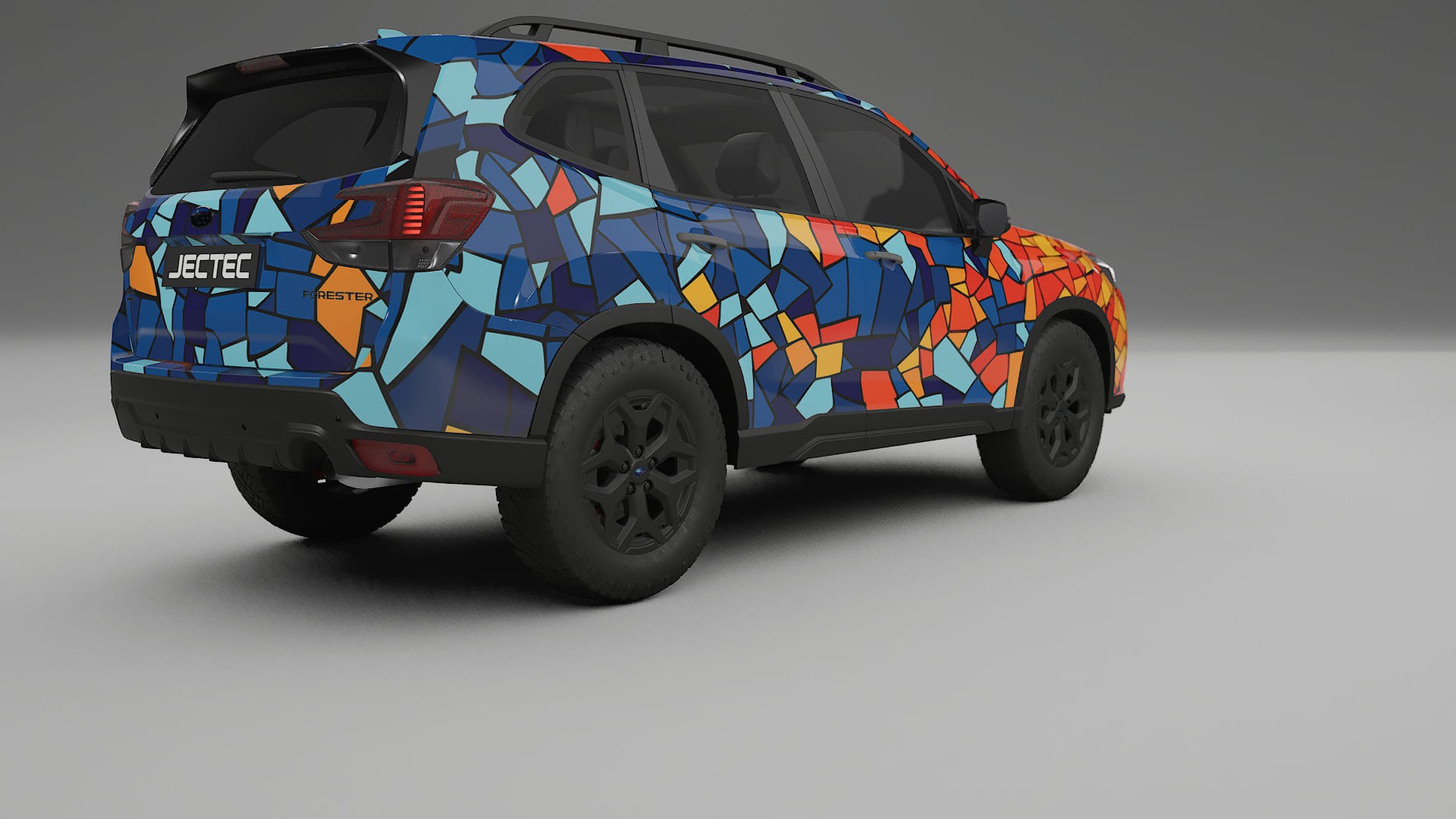 Subaru Forester V SK prefacelift pre-LCI BARCELONA – Ontworpen Wrap PPF Kit van Printbaar Polyurethaanfolie