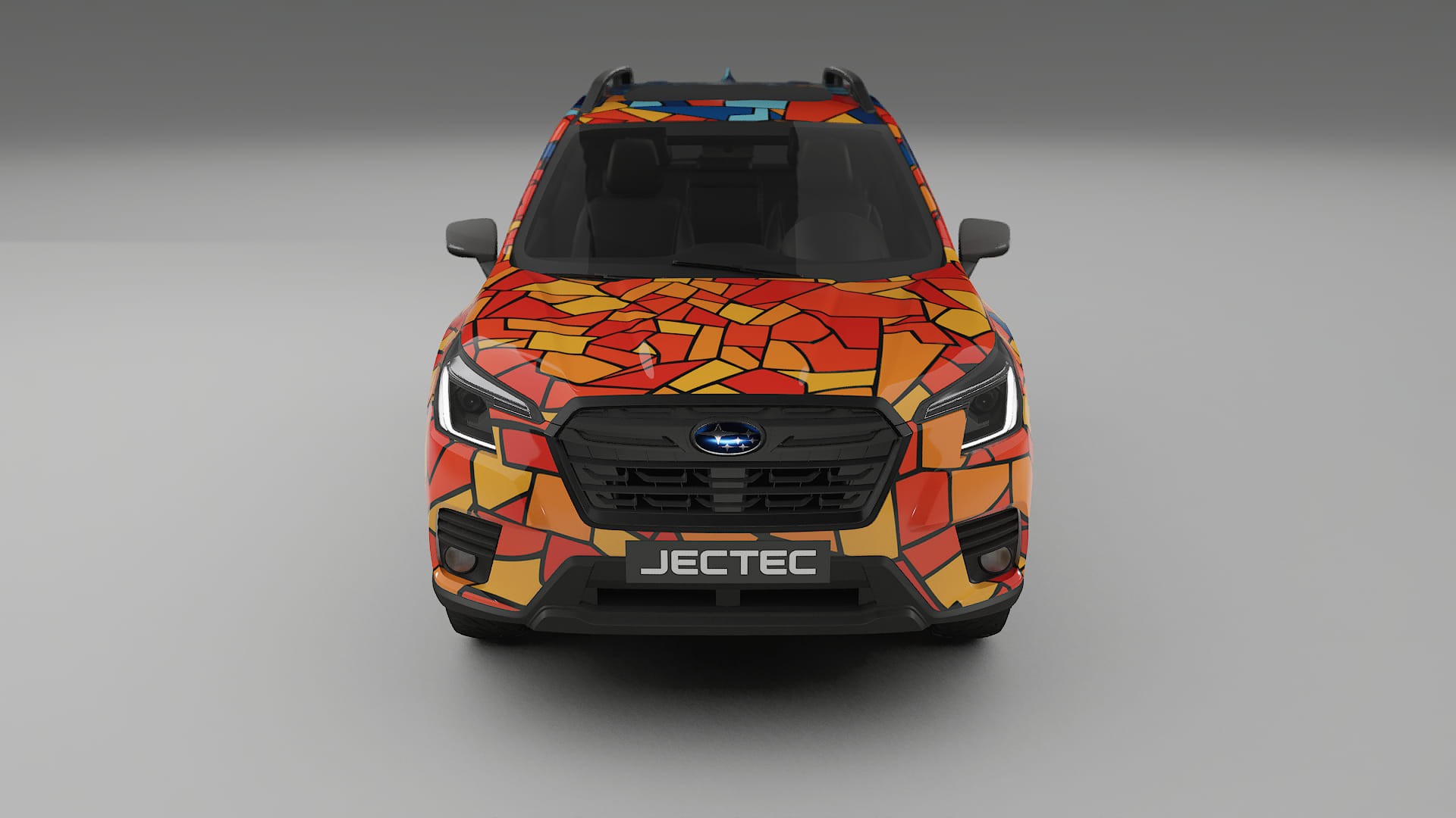 Subaru Forester V SK prefacelift pre-LCI BARCELONA – Ontworpen Wrap PPF Kit van Printbaar Polyurethaanfolie
