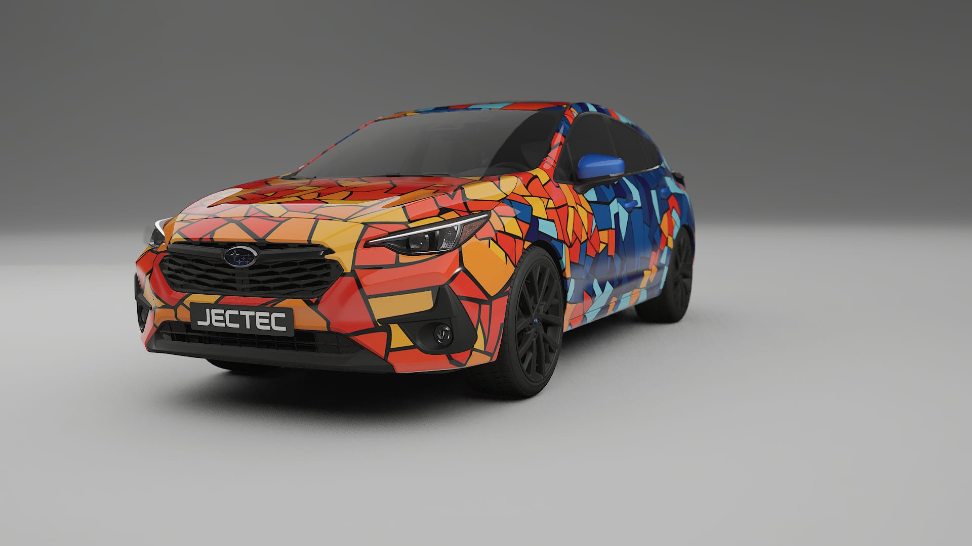 Subaru Impreza GU BARCELONA – Ontworpen Wrap PPF Kit van Printbaar Polyurethaanfolie