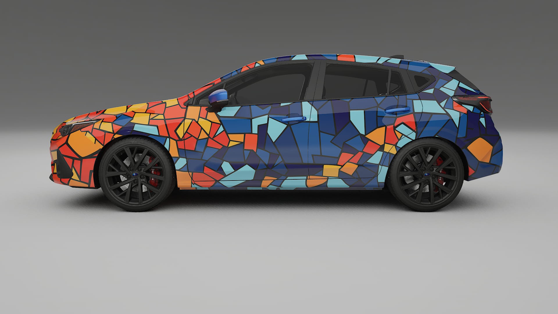 Subaru Impreza GU BARCELONA – Ontworpen Wrap PPF Kit van Printbaar Polyurethaanfolie