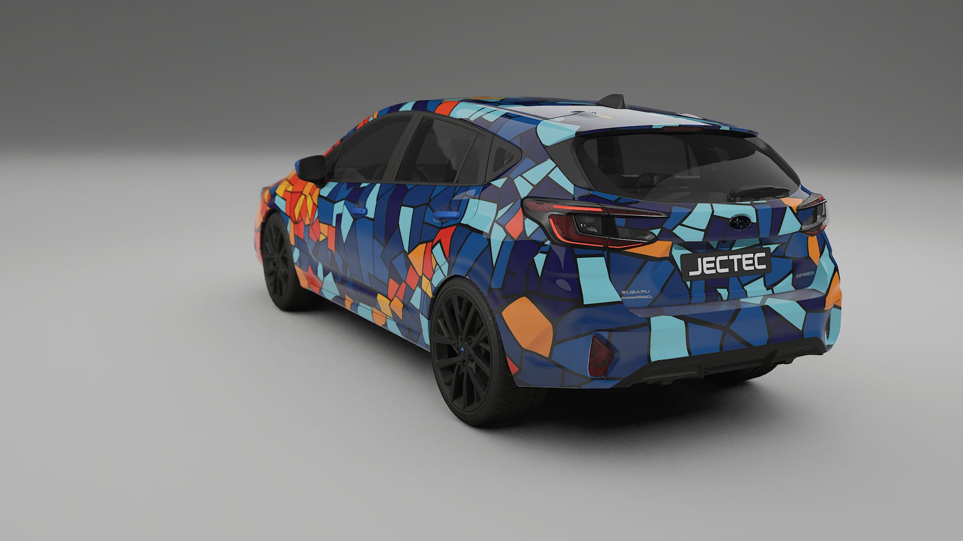Subaru Impreza GU BARCELONA – Ontworpen Wrap PPF Kit van Printbaar Polyurethaanfolie