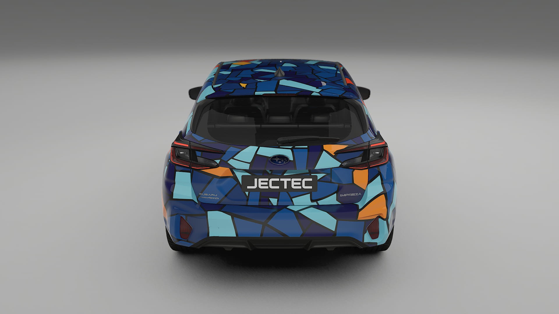 Subaru Impreza GU BARCELONA – Ontworpen Wrap PPF Kit van Printbaar Polyurethaanfolie