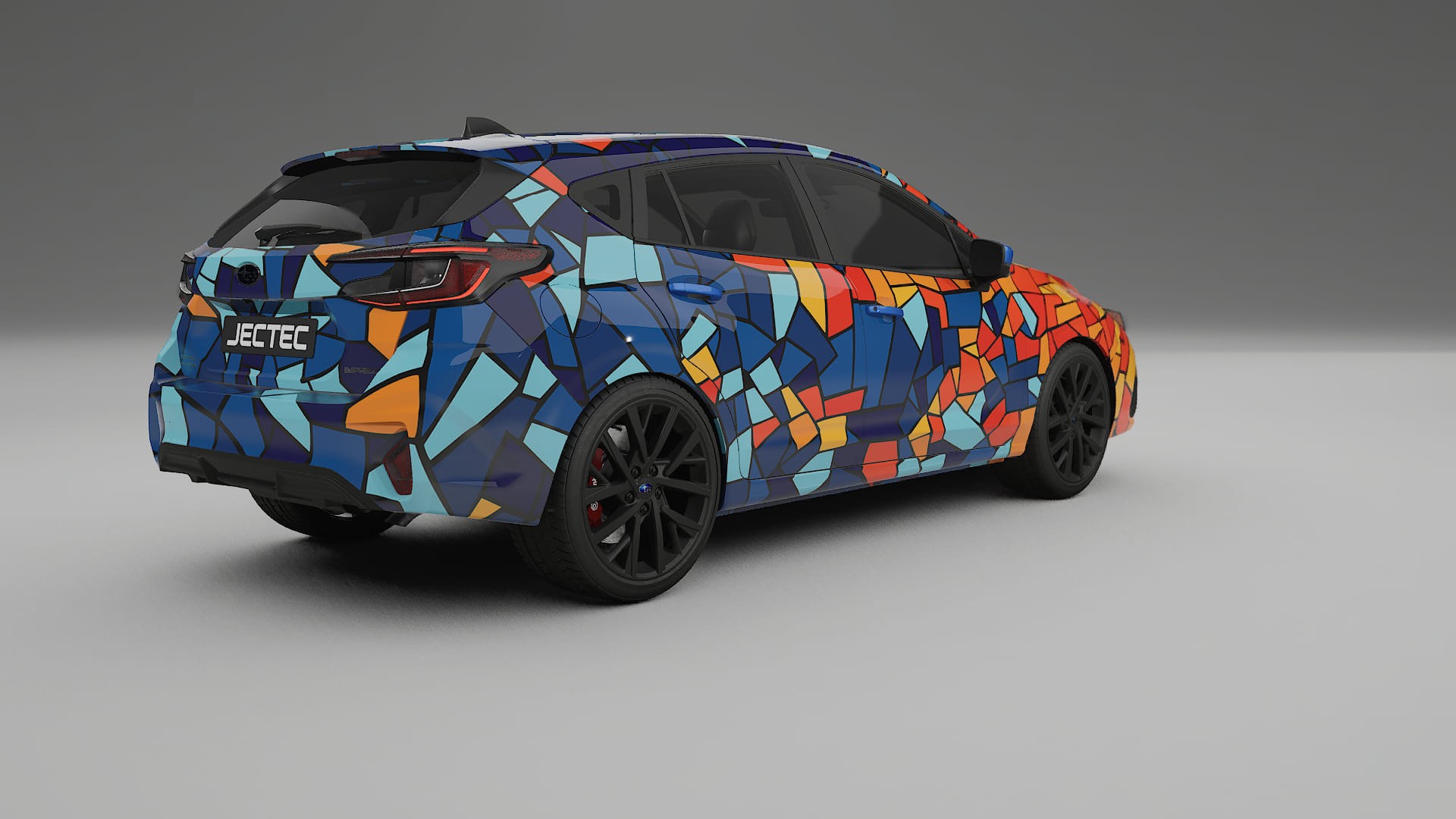 Subaru Impreza GU BARCELONA – Ontworpen Wrap PPF Kit van Printbaar Polyurethaanfolie