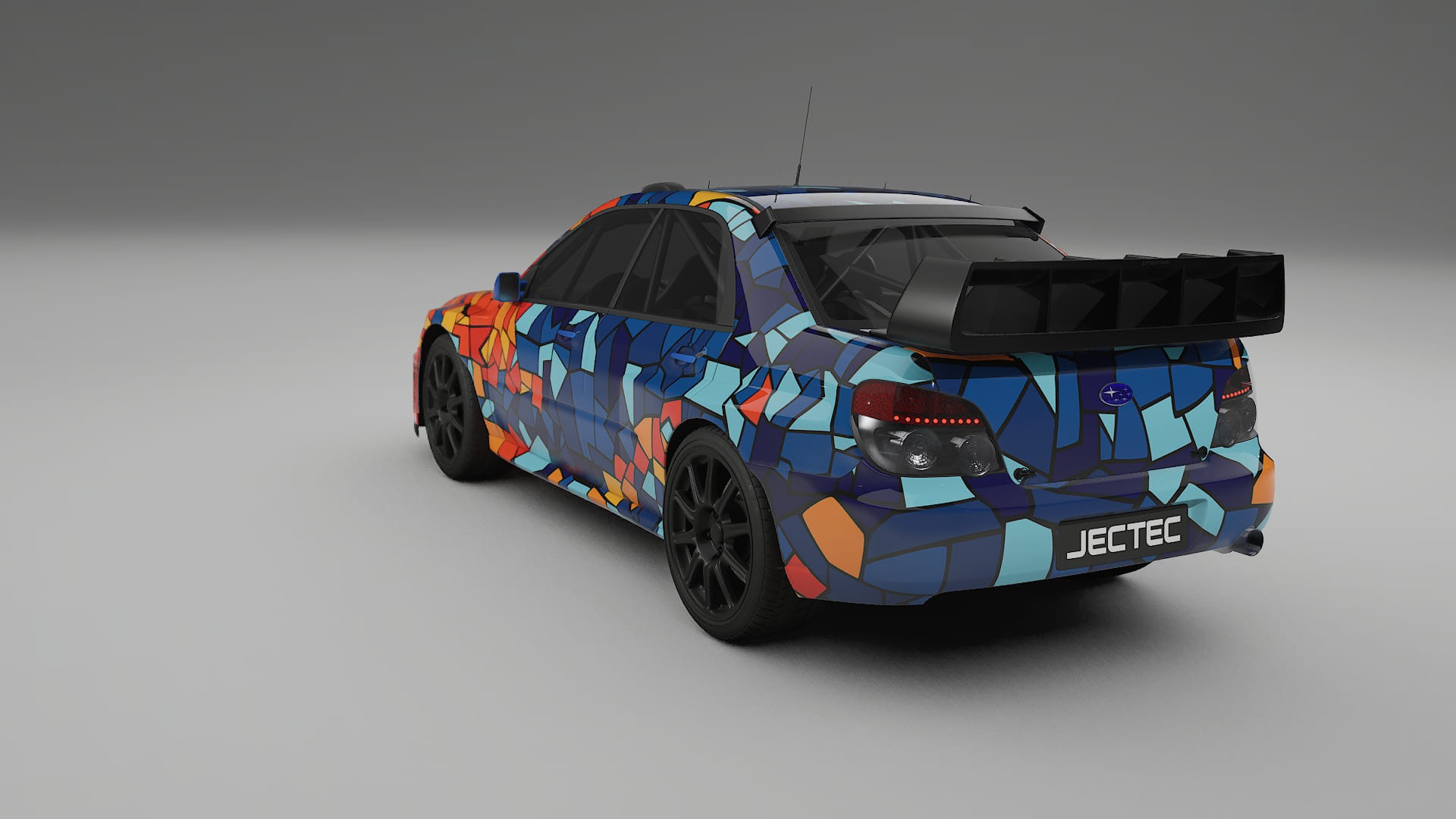 Subaru Impreza WRC GD BARCELONA – Ontworpen Wrap PPF Kit van Printbaar Polyurethaanfolie