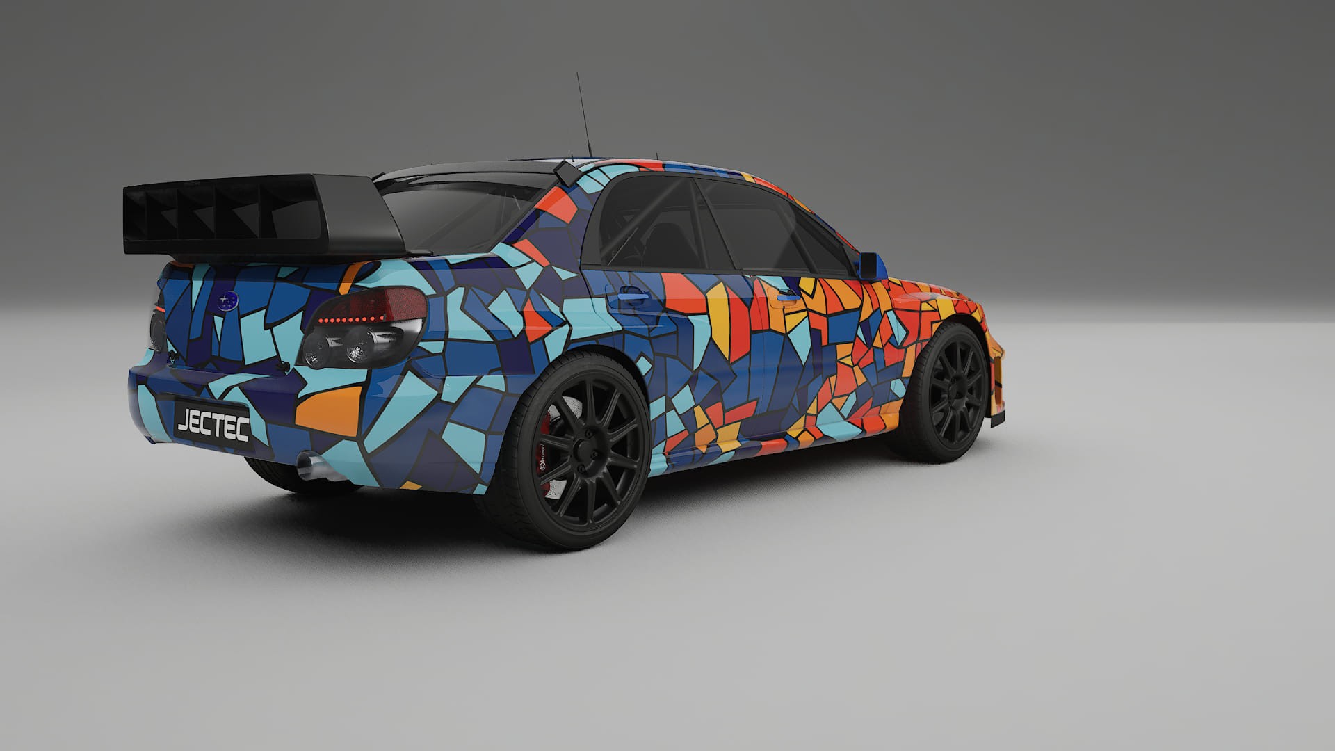 Subaru Impreza WRC GD BARCELONA – Ontworpen Wrap PPF Kit van Printbaar Polyurethaanfolie