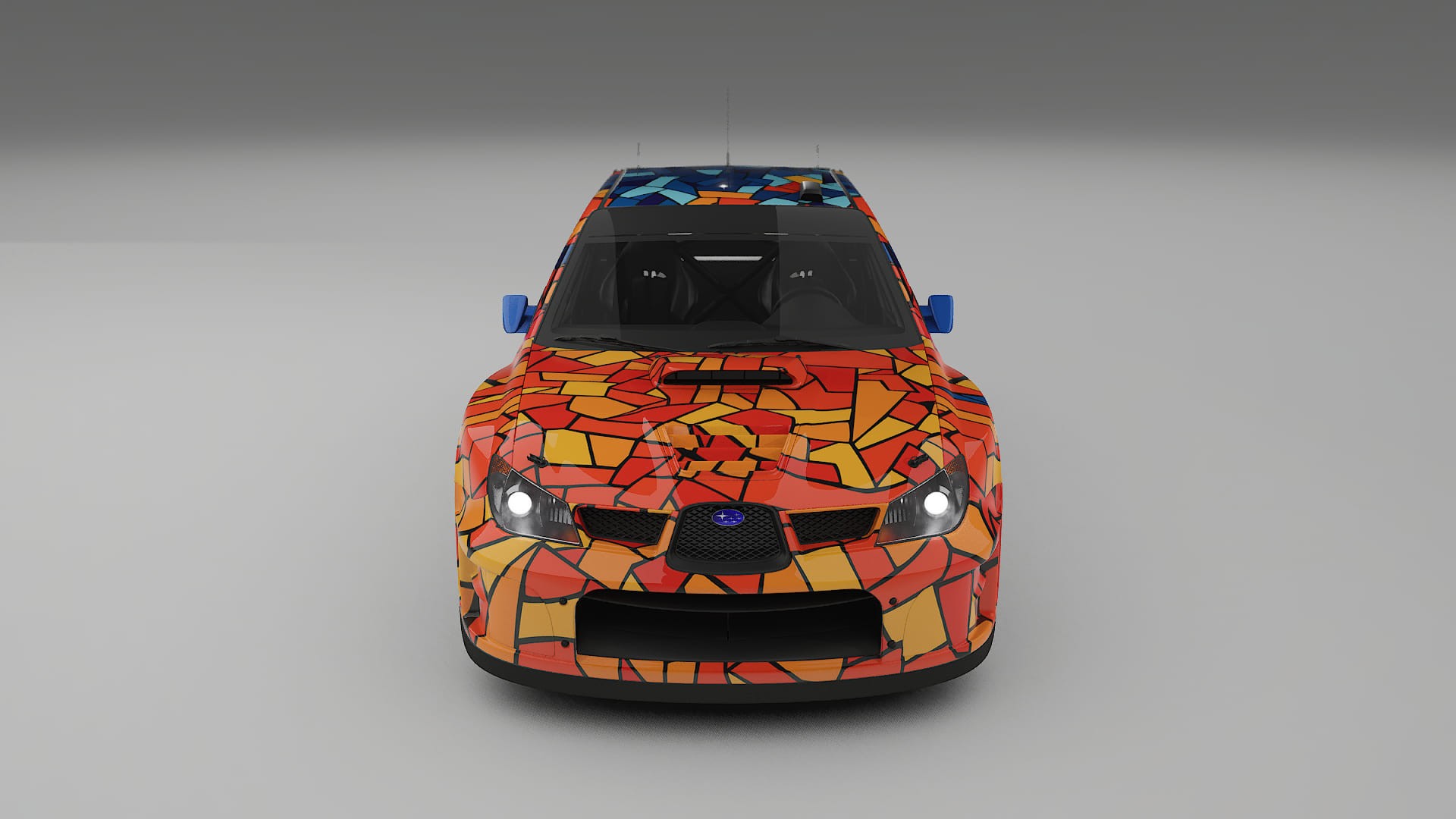 Subaru Impreza WRC GD BARCELONA – Ontworpen Wrap PPF Kit van Printbaar Polyurethaanfolie