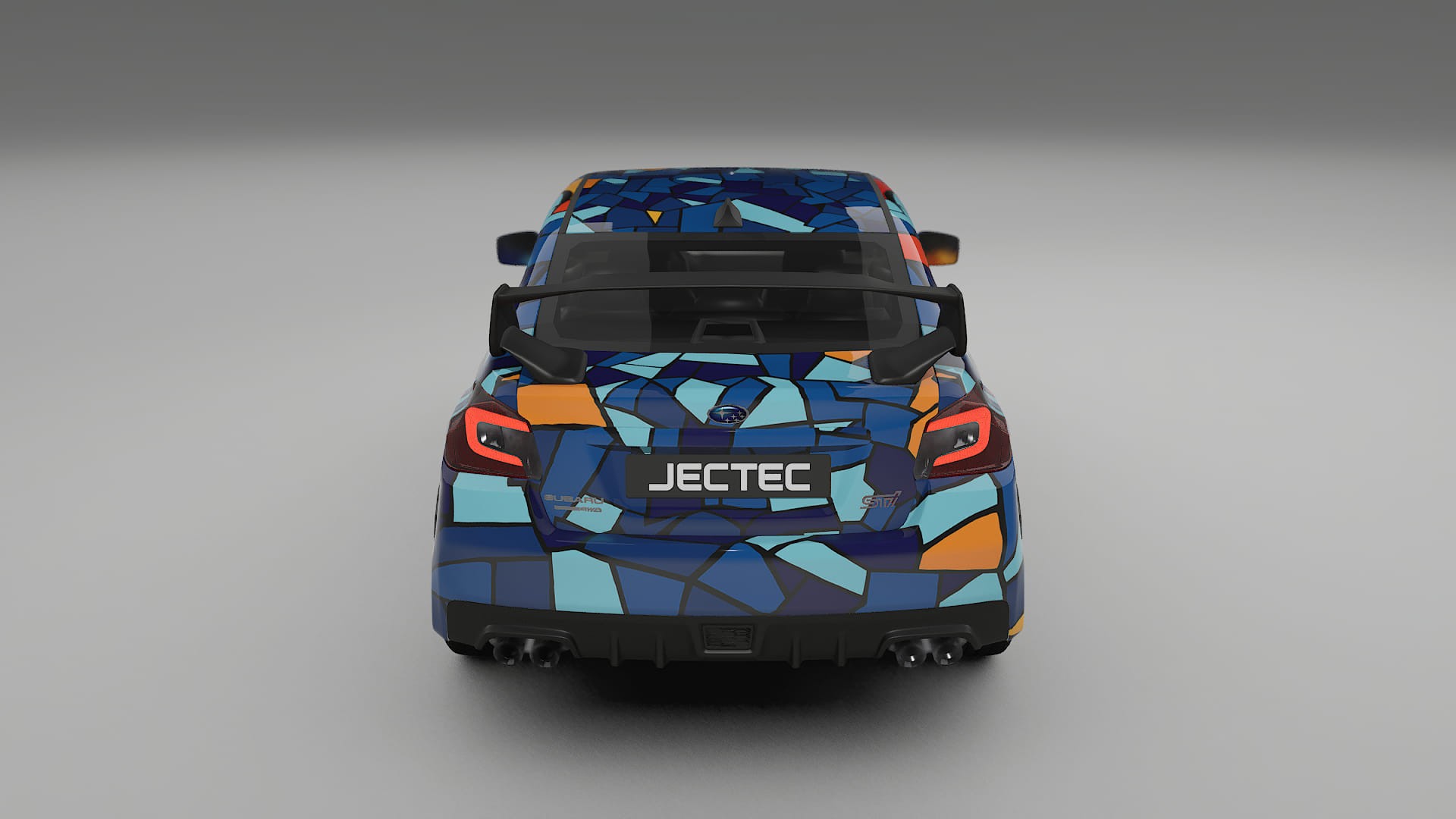 Subaru Impreza WRX Sti VA prefacelift pre-LCI BARCELONA – Ontworpen Wrap PPF Kit van Printbaar Polyurethaanfolie