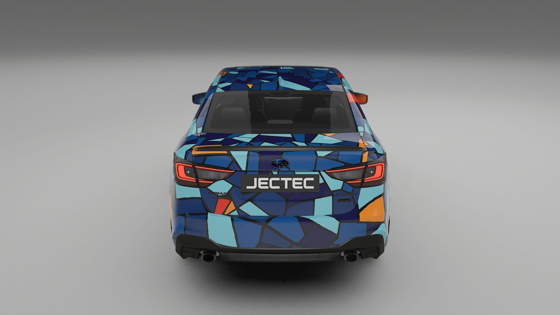 Subaru Legacy BW BARCELONA – Ontworpen Wrap PPF Kit van Printbaar Polyurethaanfolie