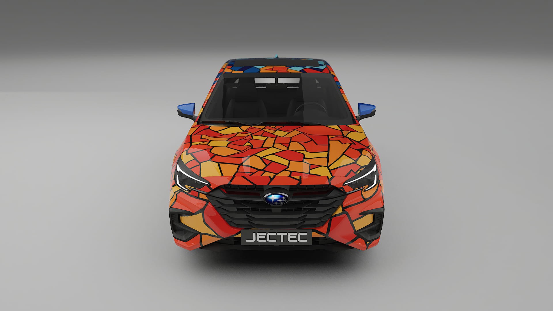 Subaru Legacy BW BARCELONA – Ontworpen Wrap PPF Kit van Printbaar Polyurethaanfolie