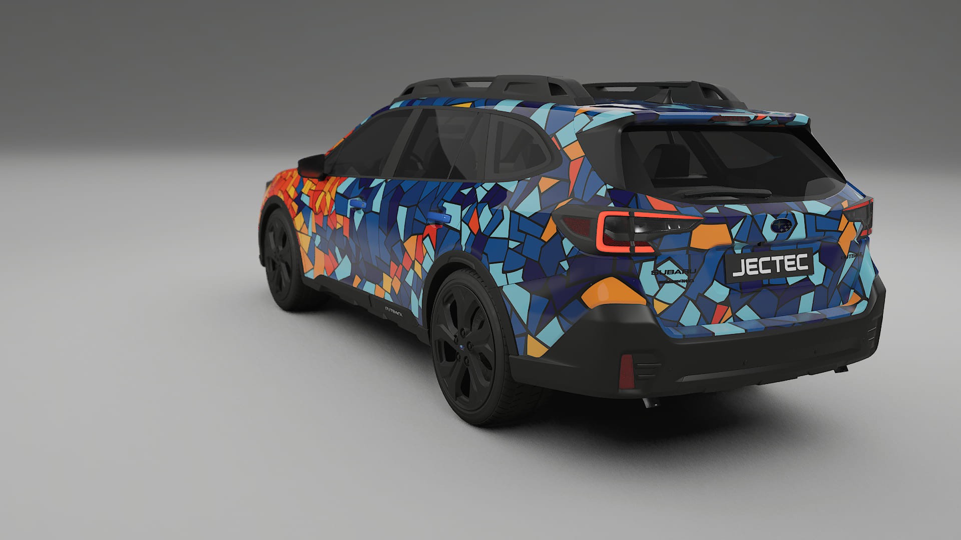 Subaru Outback VI BS facelift LCI BARCELONA – Ontworpen Wrap PPF Kit van Printbaar Polyurethaanfolie