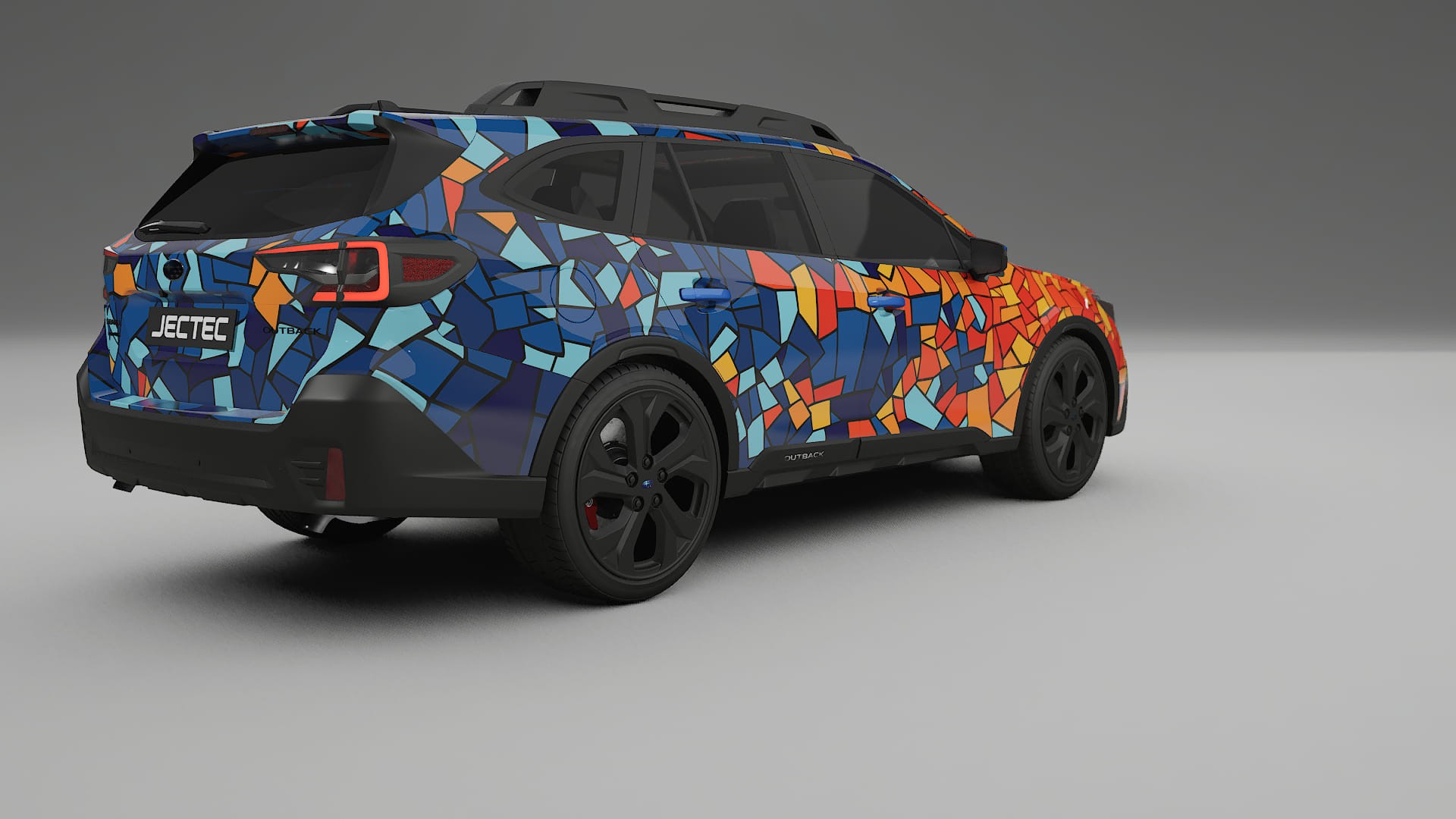 Subaru Outback VI BS facelift LCI BARCELONA – Ontworpen Wrap PPF Kit van Printbaar Polyurethaanfolie