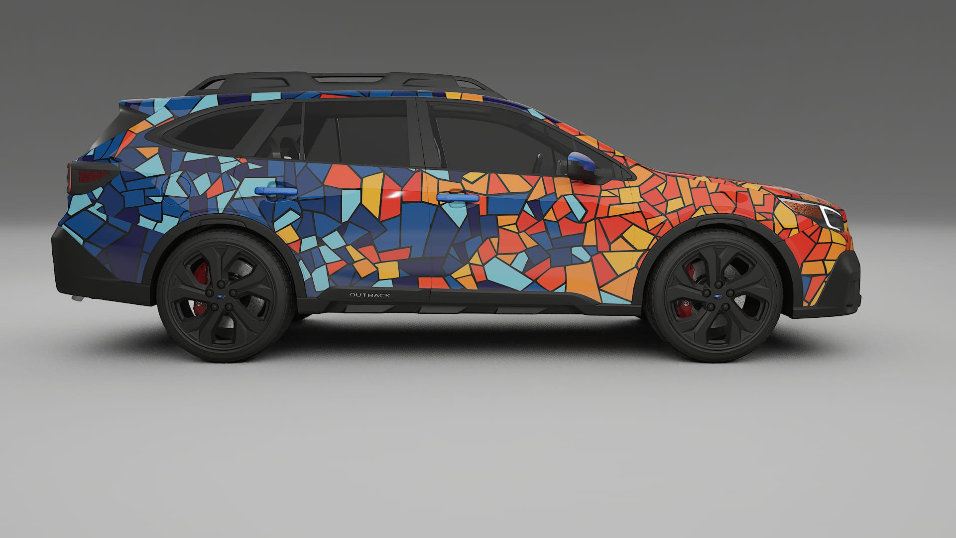 Subaru Outback VI BS facelift LCI BARCELONA – Ontworpen Wrap PPF Kit van Printbaar Polyurethaanfolie