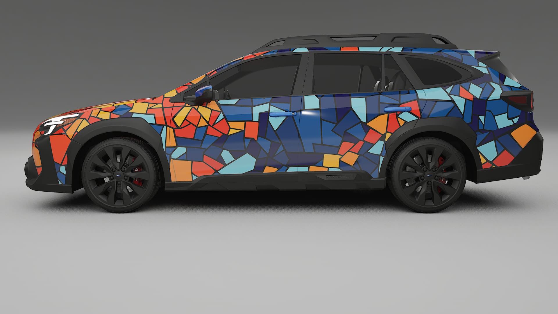 Subaru Outback VI BS prefacelift pre-LCI BARCELONA – Ontworpen Wrap PPF Kit van Printbaar Polyurethaanfolie