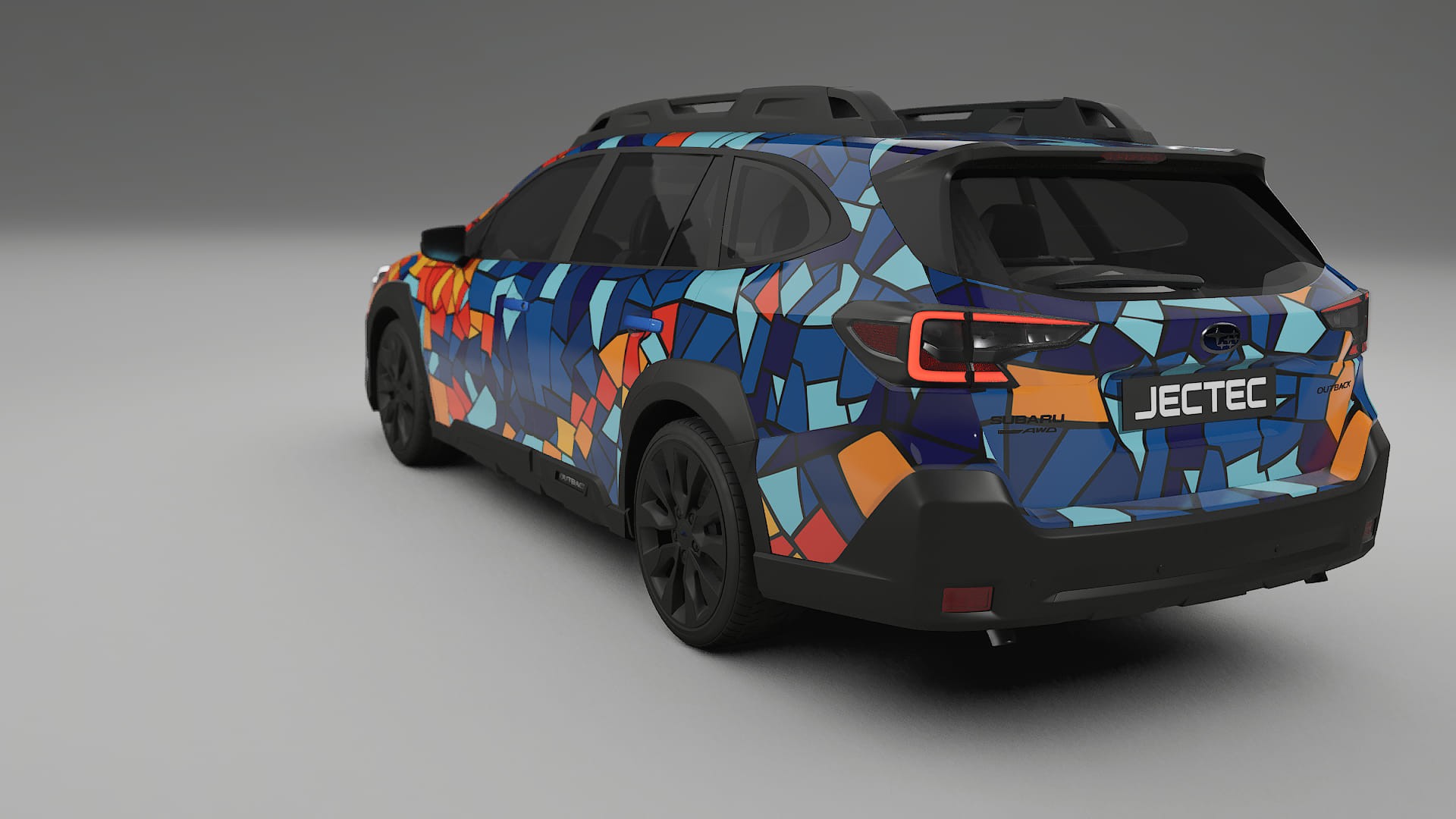 Subaru Outback VI BS prefacelift pre-LCI BARCELONA – Ontworpen Wrap PPF Kit van Printbaar Polyurethaanfolie