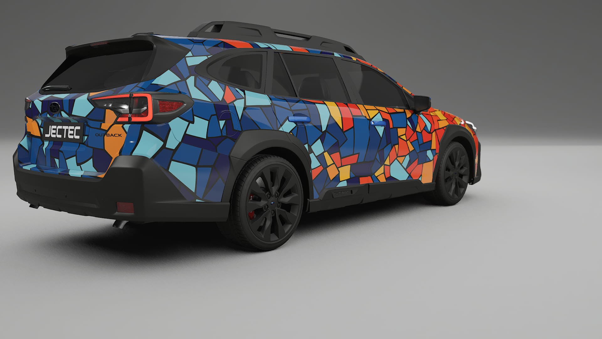 Subaru Outback VI BS prefacelift pre-LCI BARCELONA – Ontworpen Wrap PPF Kit van Printbaar Polyurethaanfolie