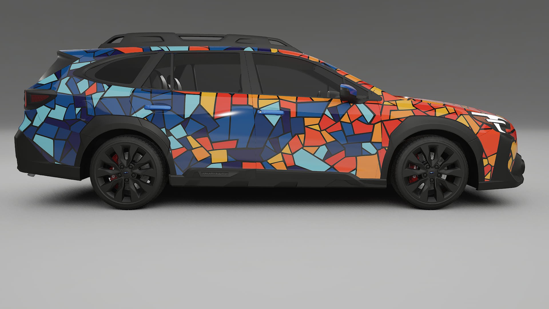 Subaru Outback VI BS prefacelift pre-LCI BARCELONA – Ontworpen Wrap PPF Kit van Printbaar Polyurethaanfolie