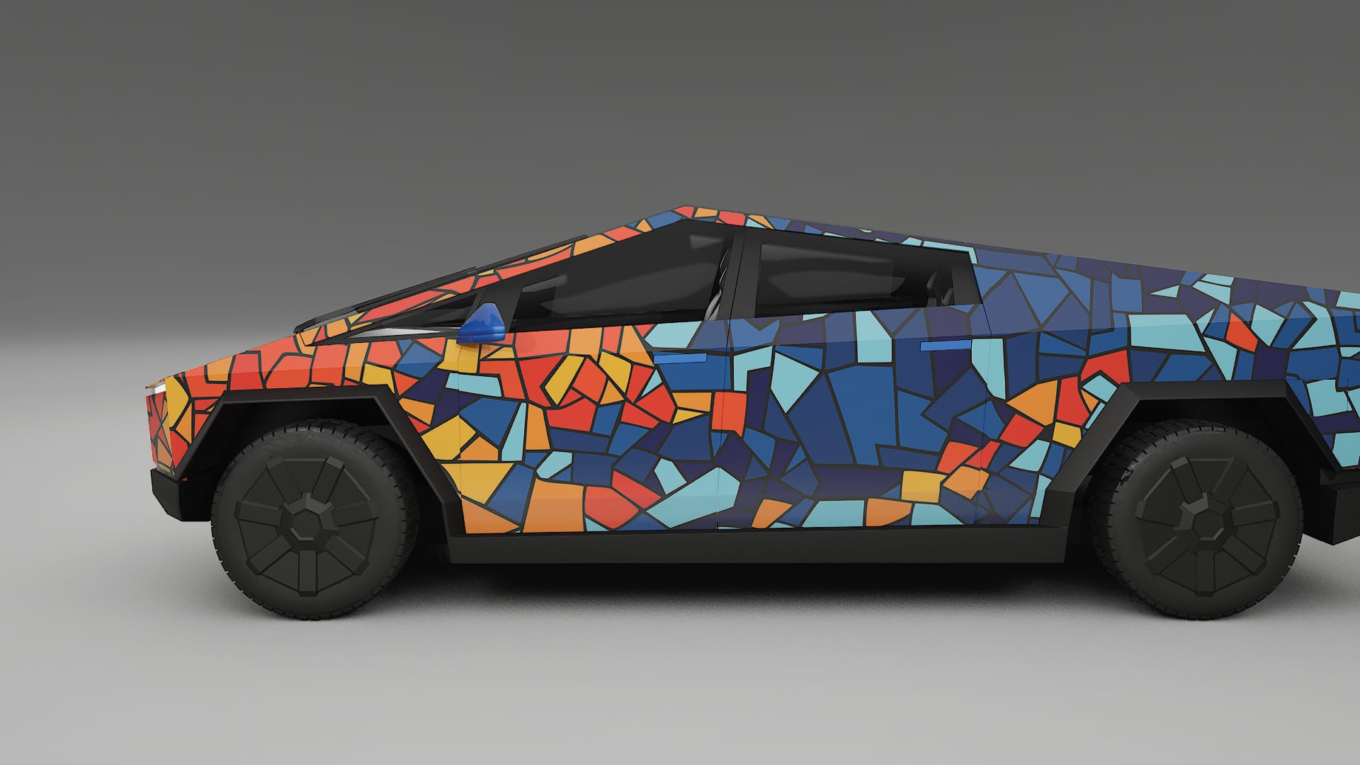 Tesla Cybertruck BARCELONA – Ontworpen Wrap PPF Kit van Printbaar Polyurethaanfolie