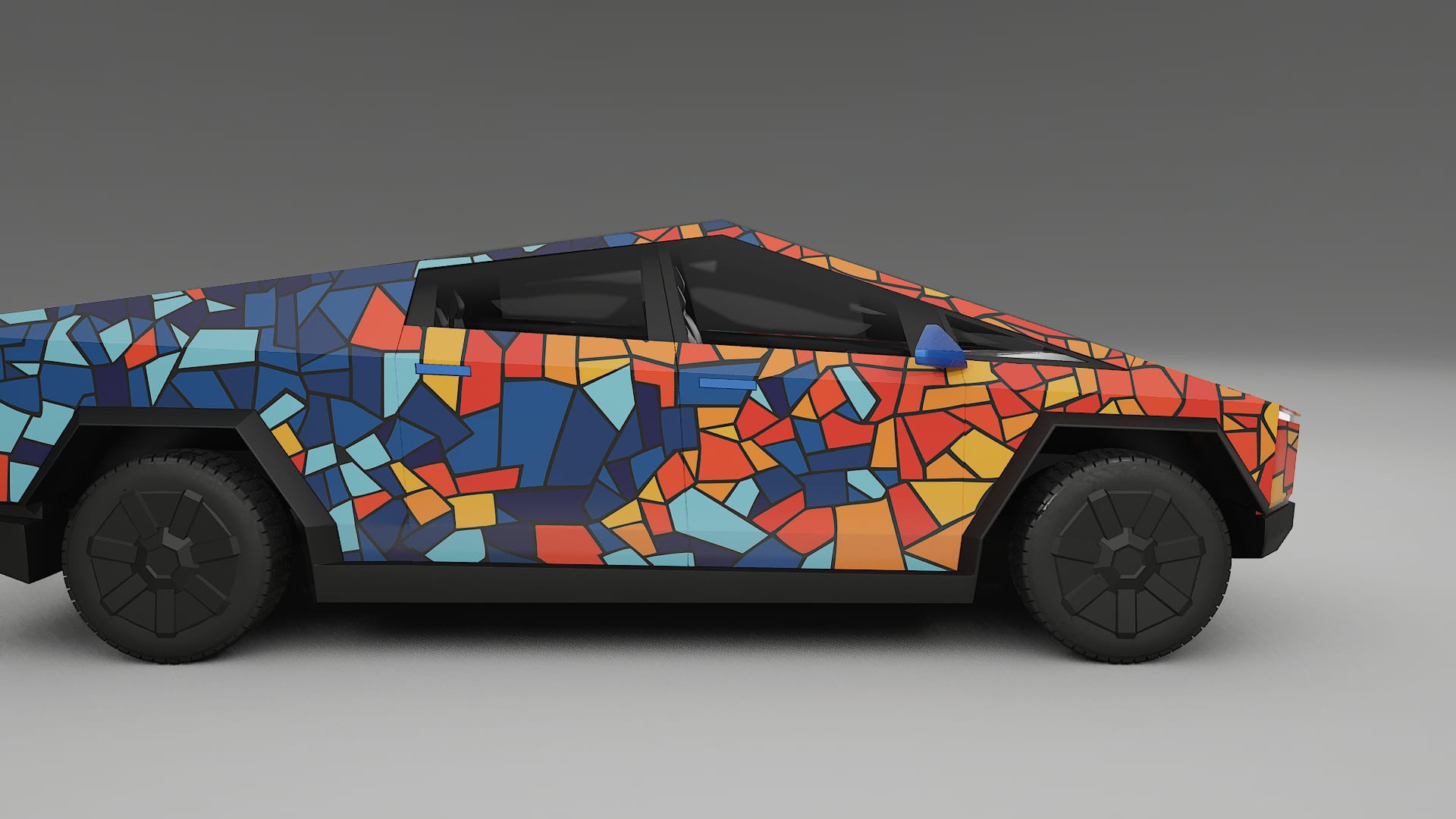 Tesla Cybertruck BARCELONA – Ontworpen Wrap PPF Kit van Printbaar Polyurethaanfolie