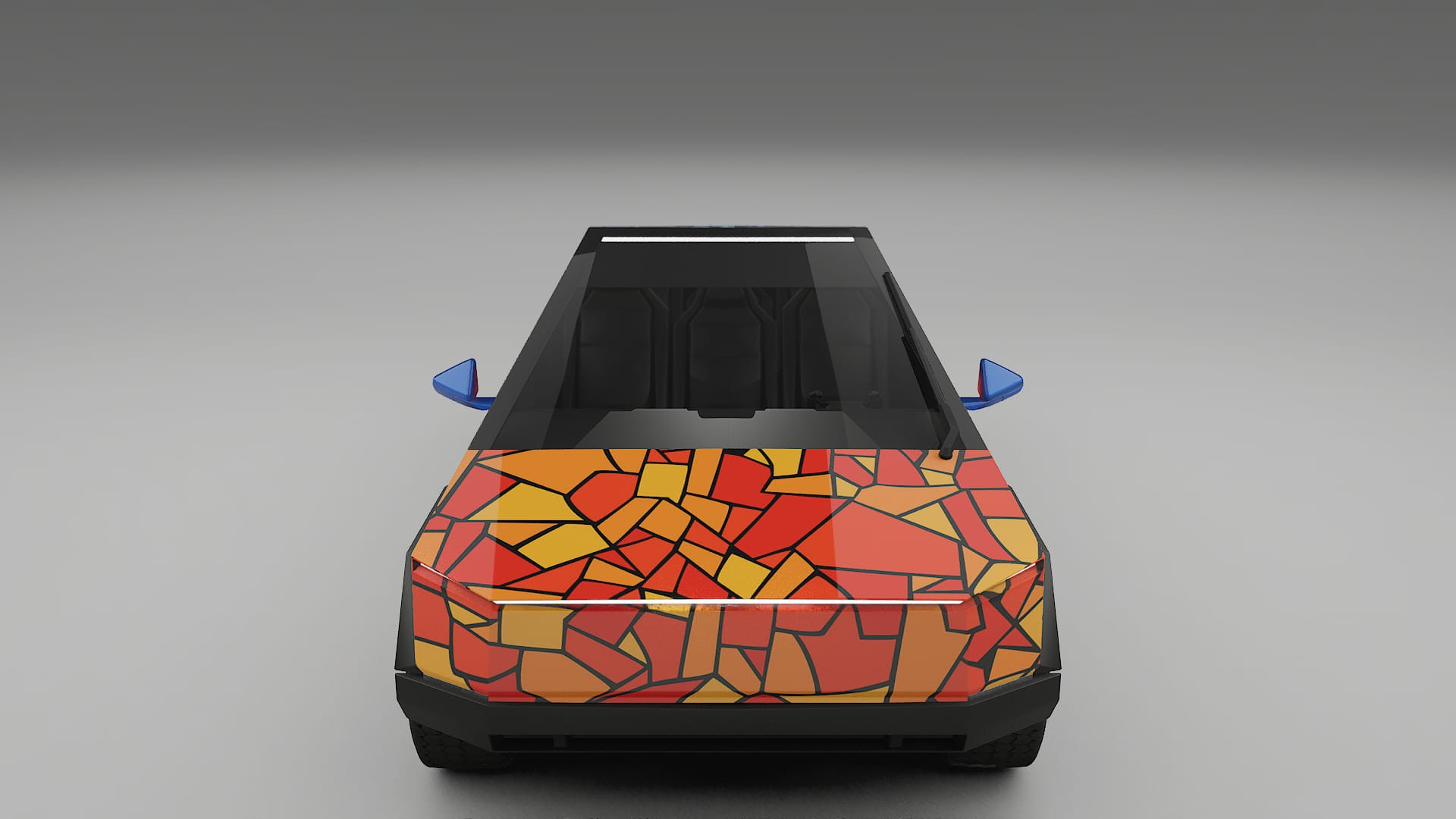 Tesla Cybertruck BARCELONA – Ontworpen Wrap PPF Kit van Printbaar Polyurethaanfolie