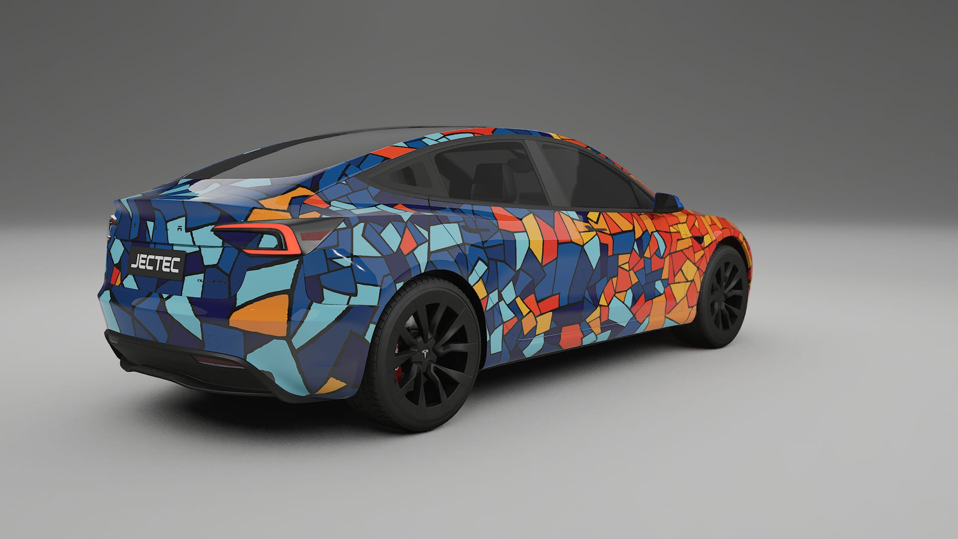 Tesla Model 3 Highland BARCELONA – Ontworpen Wrap PPF Kit van Printbaar Polyurethaanfolie