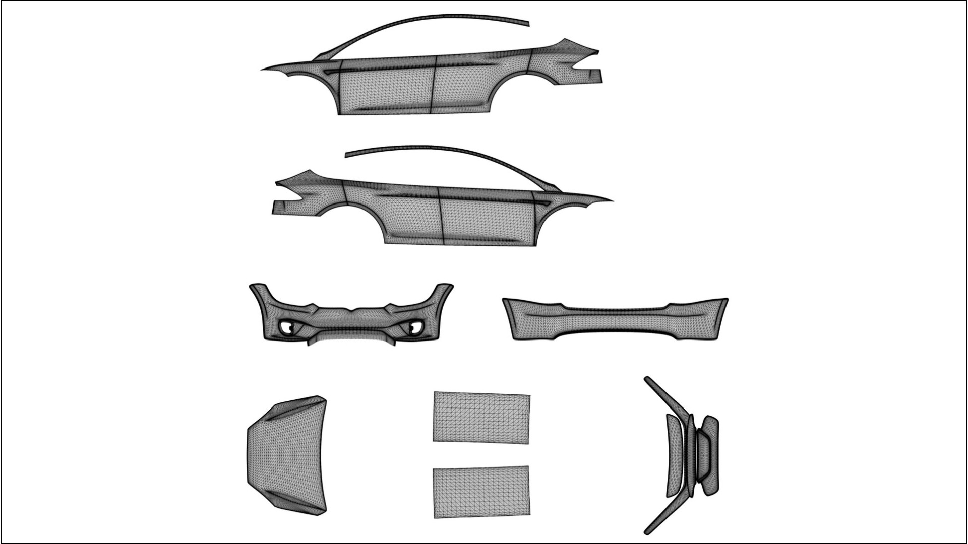 Tesla Model X BARCELONA – Ontworpen Wrap PPF Kit van Printbaar Polyurethaanfolie