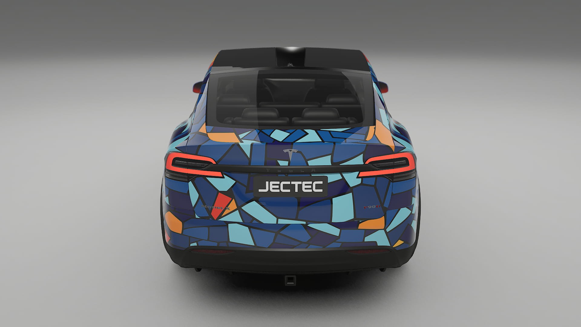 Tesla Model X BARCELONA – Ontworpen Wrap PPF Kit van Printbaar Polyurethaanfolie