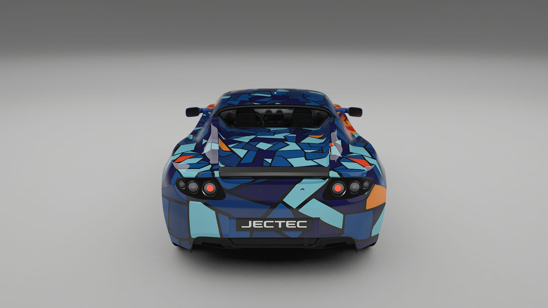 Tesla Roadster 2.5 BARCELONA – Ontworpen Wrap PPF Kit van Printbaar Polyurethaanfolie